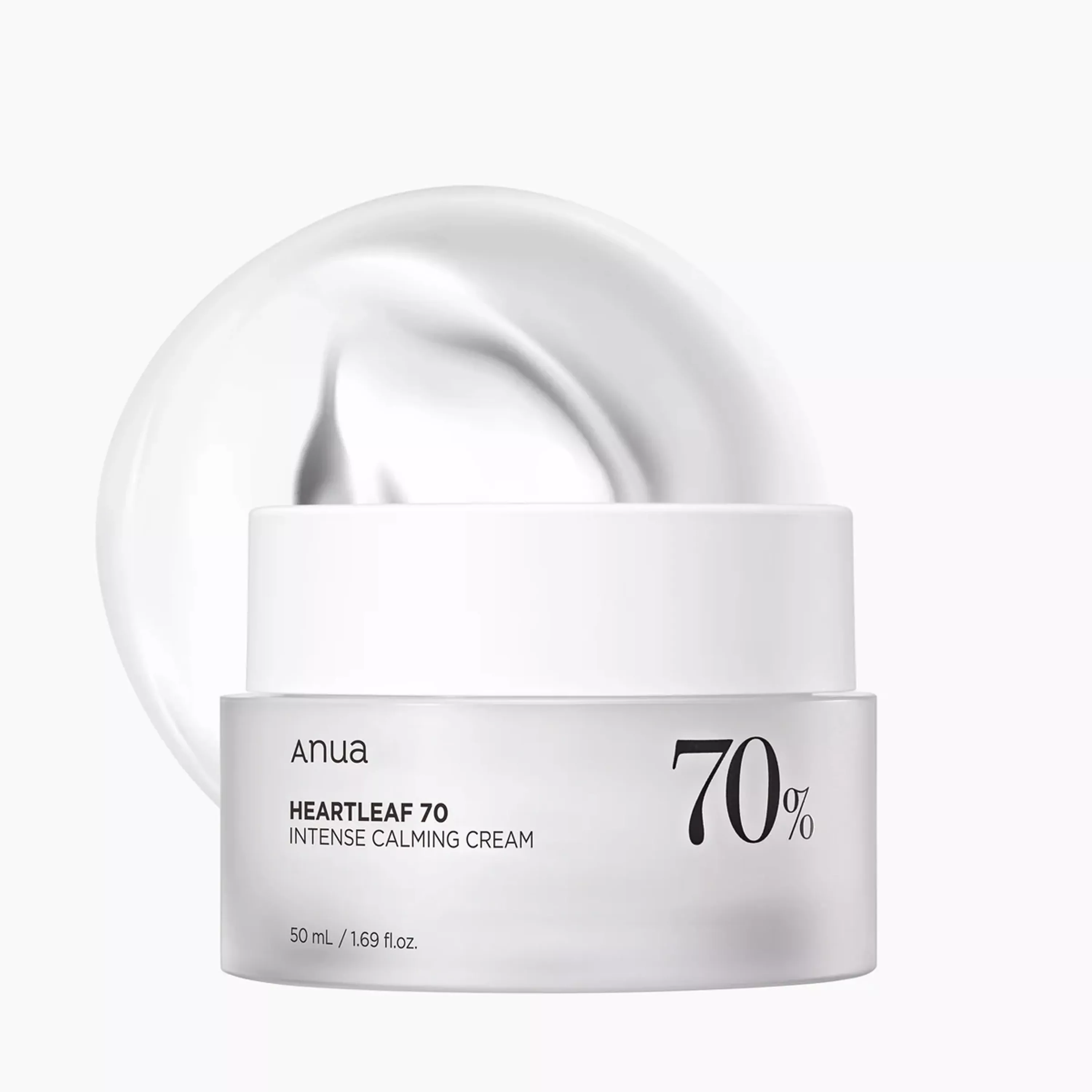 Інтенсивний бар'єрний крем ANUA Heartleaf 70% Intense Calming Cream, 50 ml
