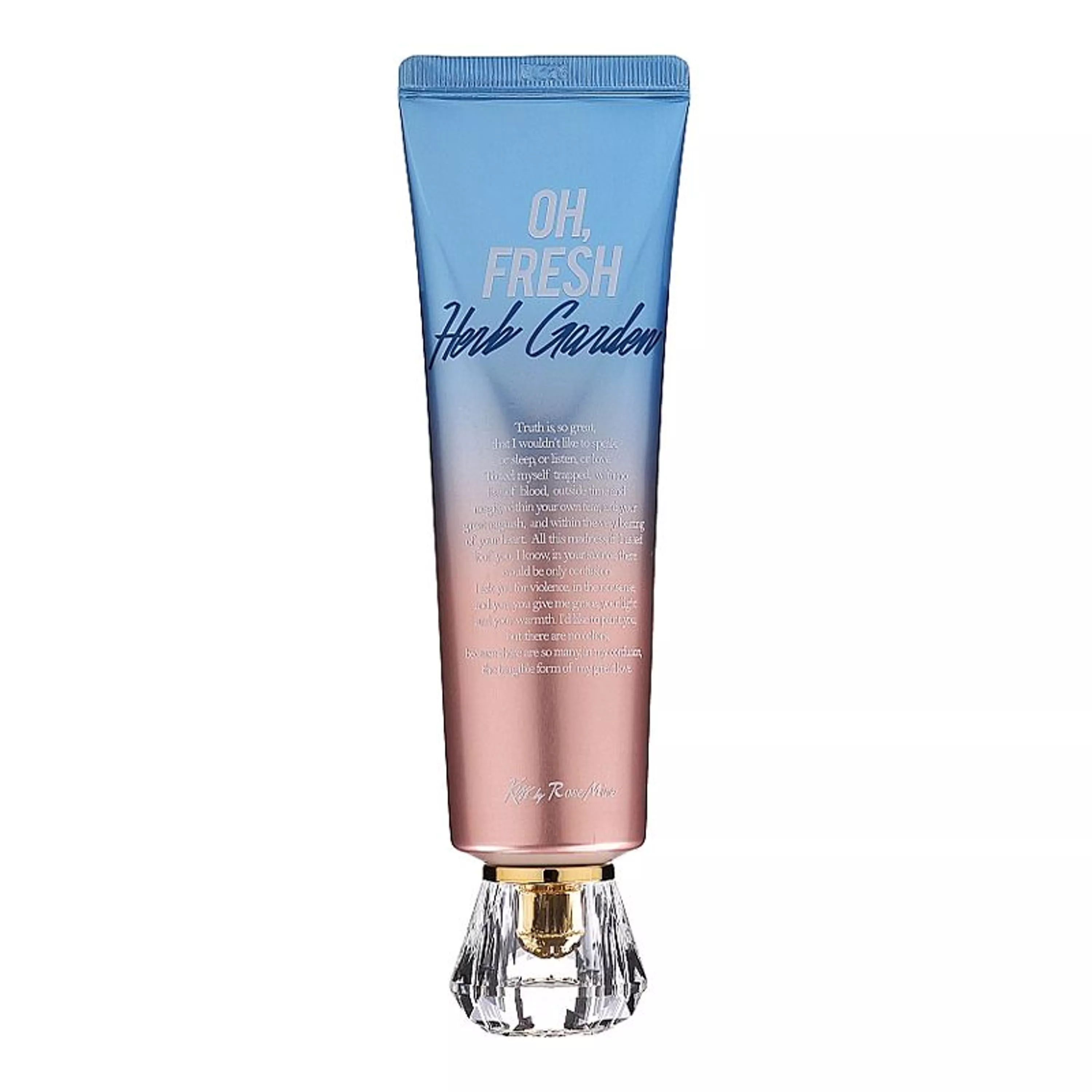 Крем для тіла із свіжим трав'яним ароматом Kiss by Rosemine Fragrance Cream Oh, Fresh Herb Garden, 140 мл