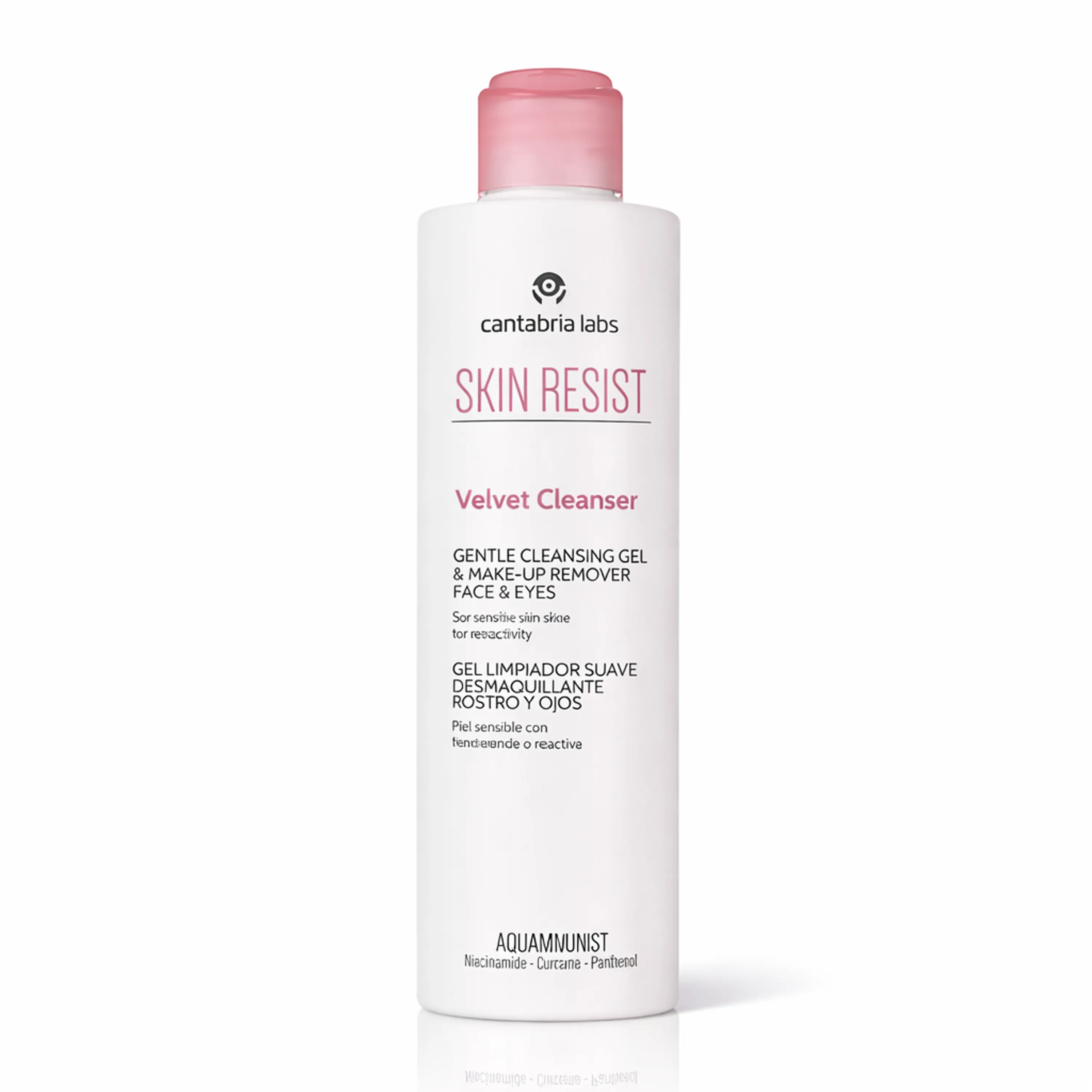 Делікатний гель для демакіяжу та очищення чутливої шкіри Cantabria Labs Skin Resist Velvet Cleanser, 200 ml