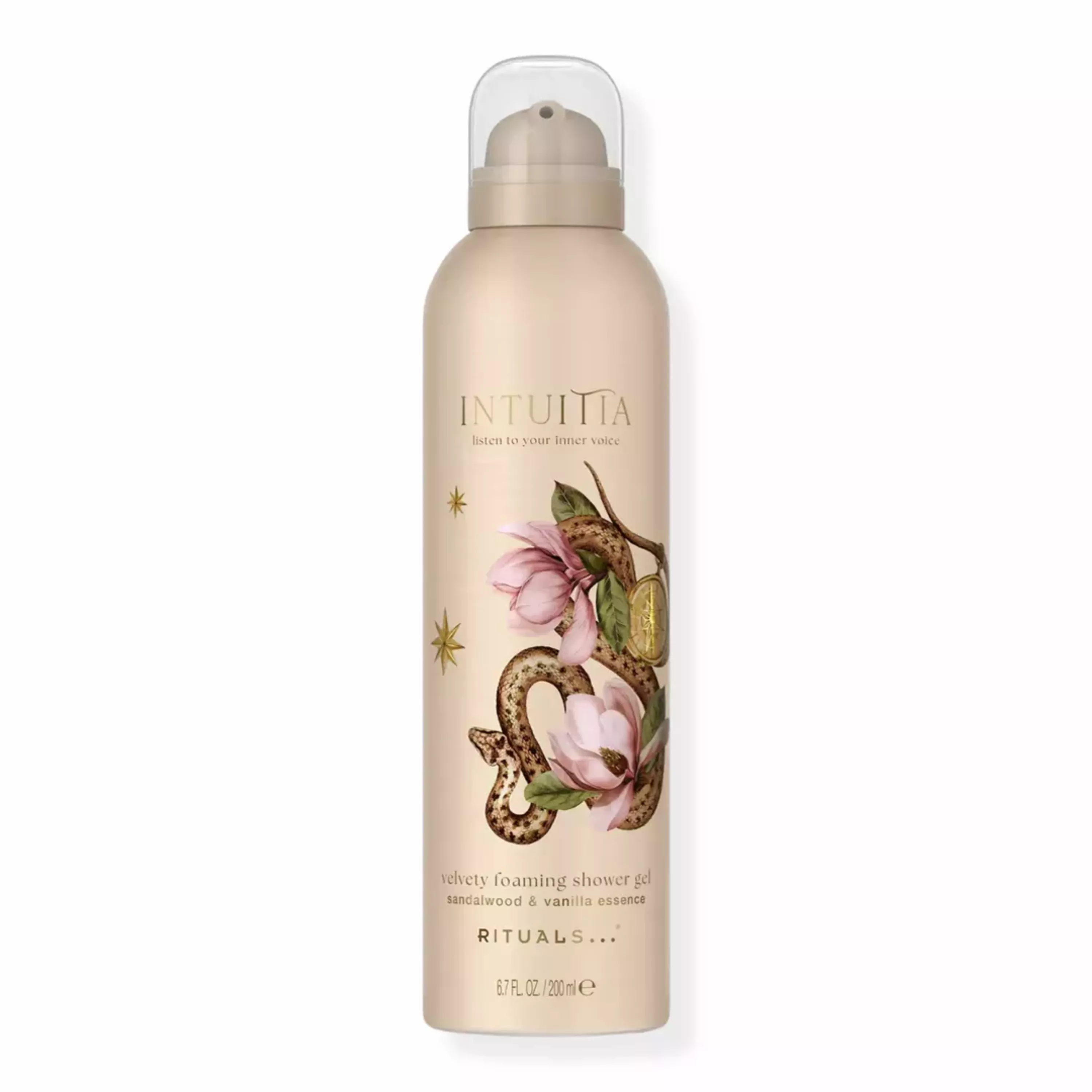Гель-піна для душу з ароматом сандалу та ванілі Rituals Intuitia Velvety Foaming Shower Gel, 200 ml