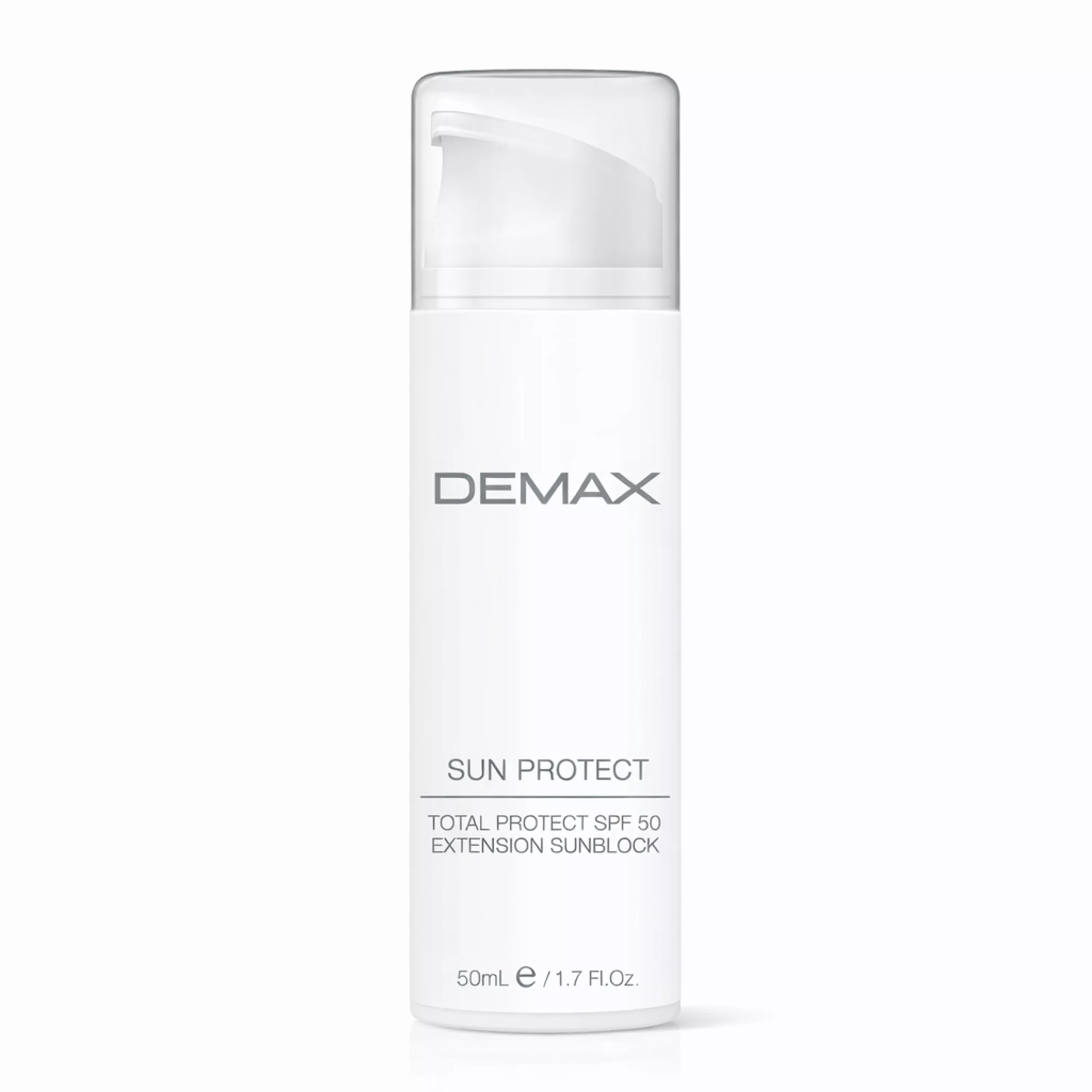 Захисний професійний сонцезахист DEMAX Sun Protect Total Protect SPF50 Extension Sunblock, 50 мл 