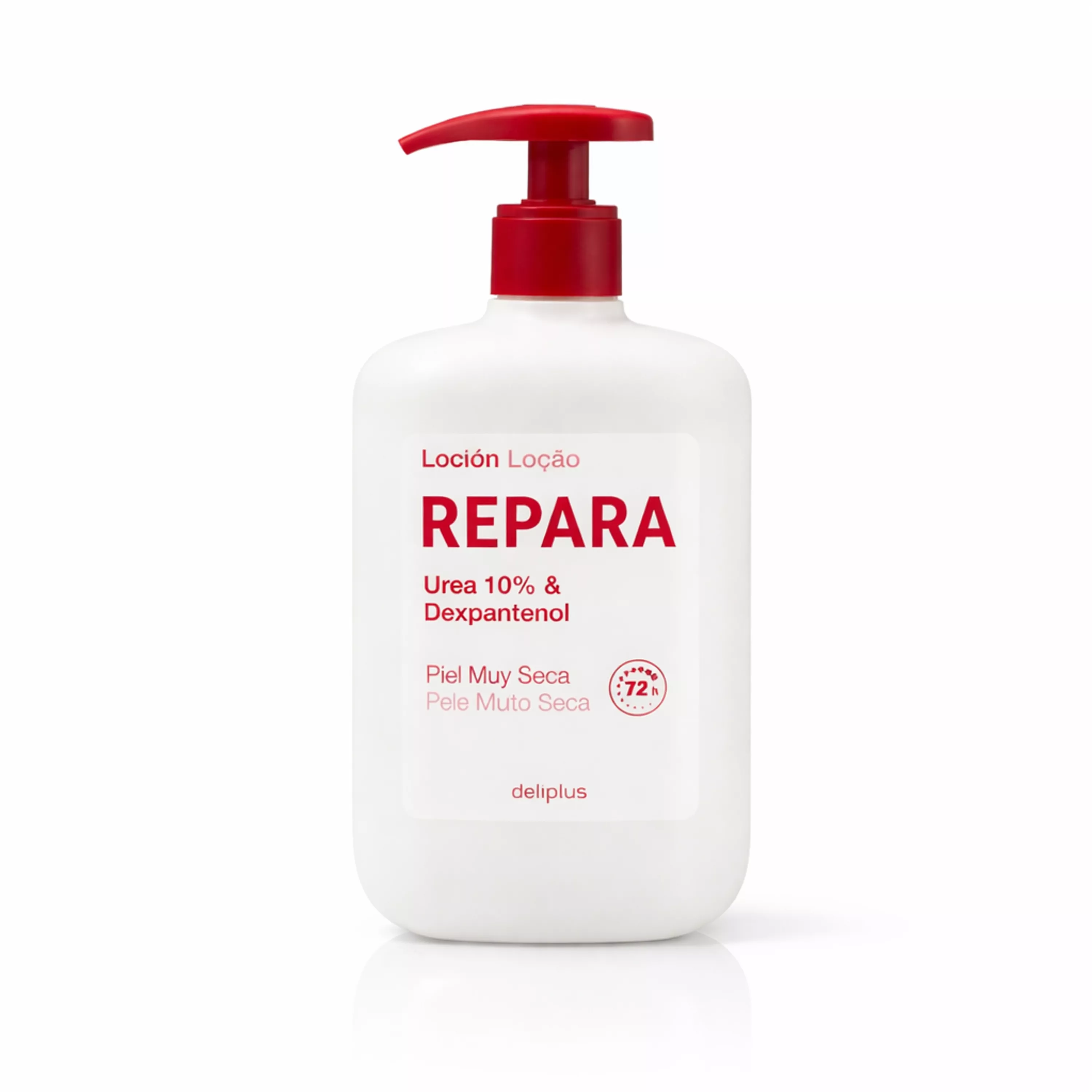 Лосьйон для тіла DELIPLUS Repara Urea 10% & Dexpantenol інтенсивне зволоження та відновлення для сухої та дуже сухої шкіри з 10% сечовиною та пантенолом, 400 мл.