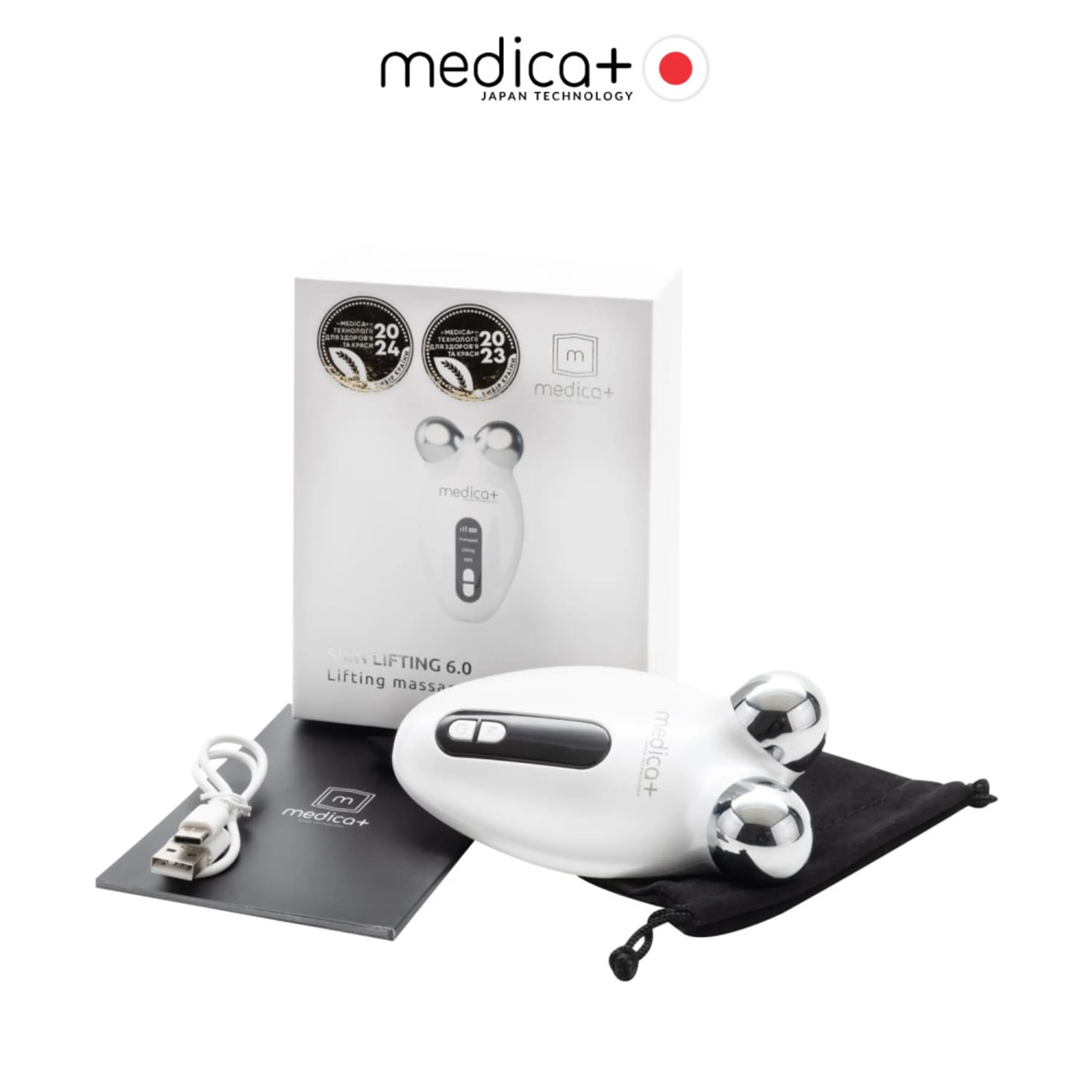 Мікрострумовий ліфтинг MEDICA+ Skin Lifting 6.0 white (Japan)