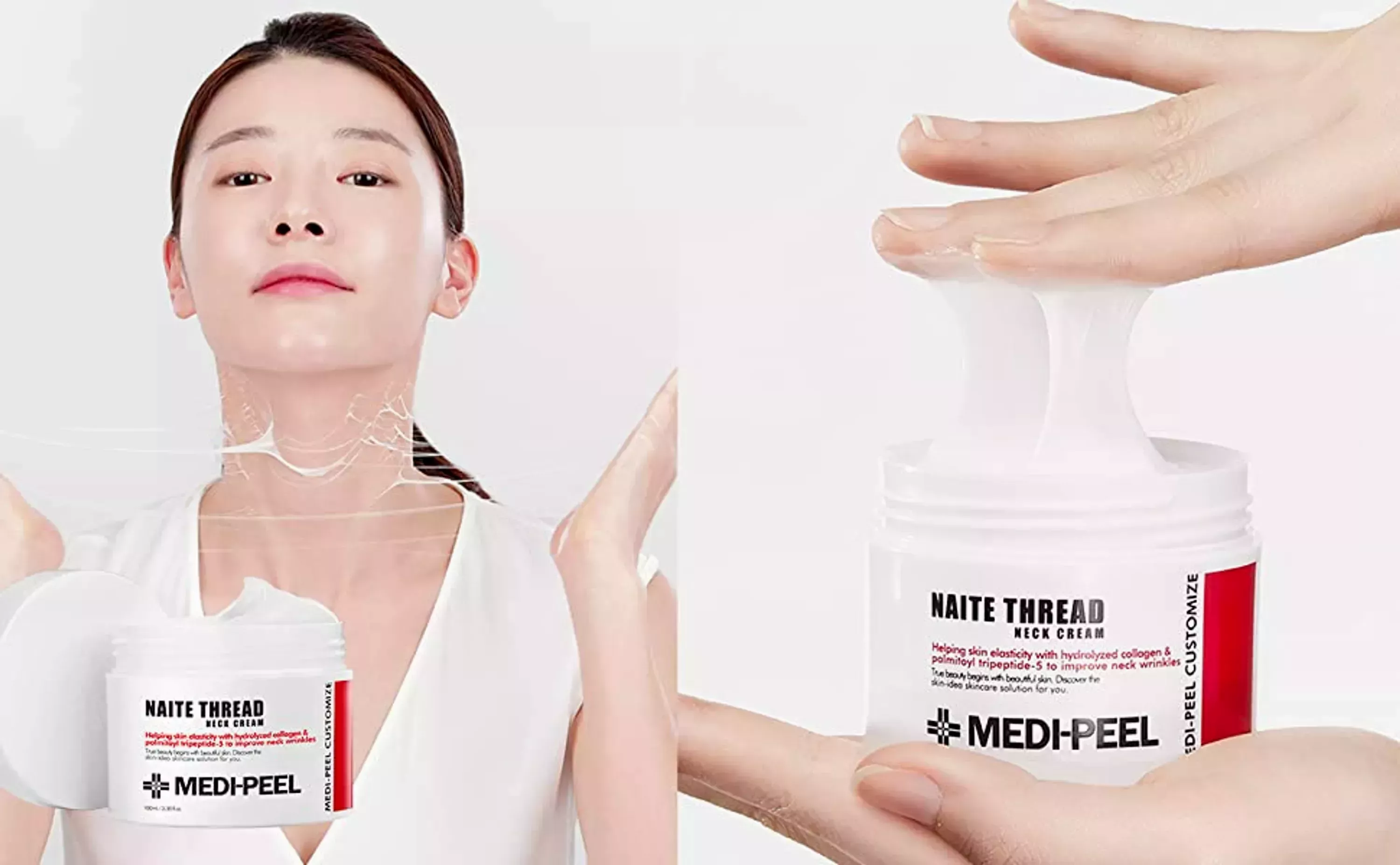Підтягуючий крем для шиї з пептидним комплексом Medi-Peel Naite Thread Neck Cream, 100 мл 