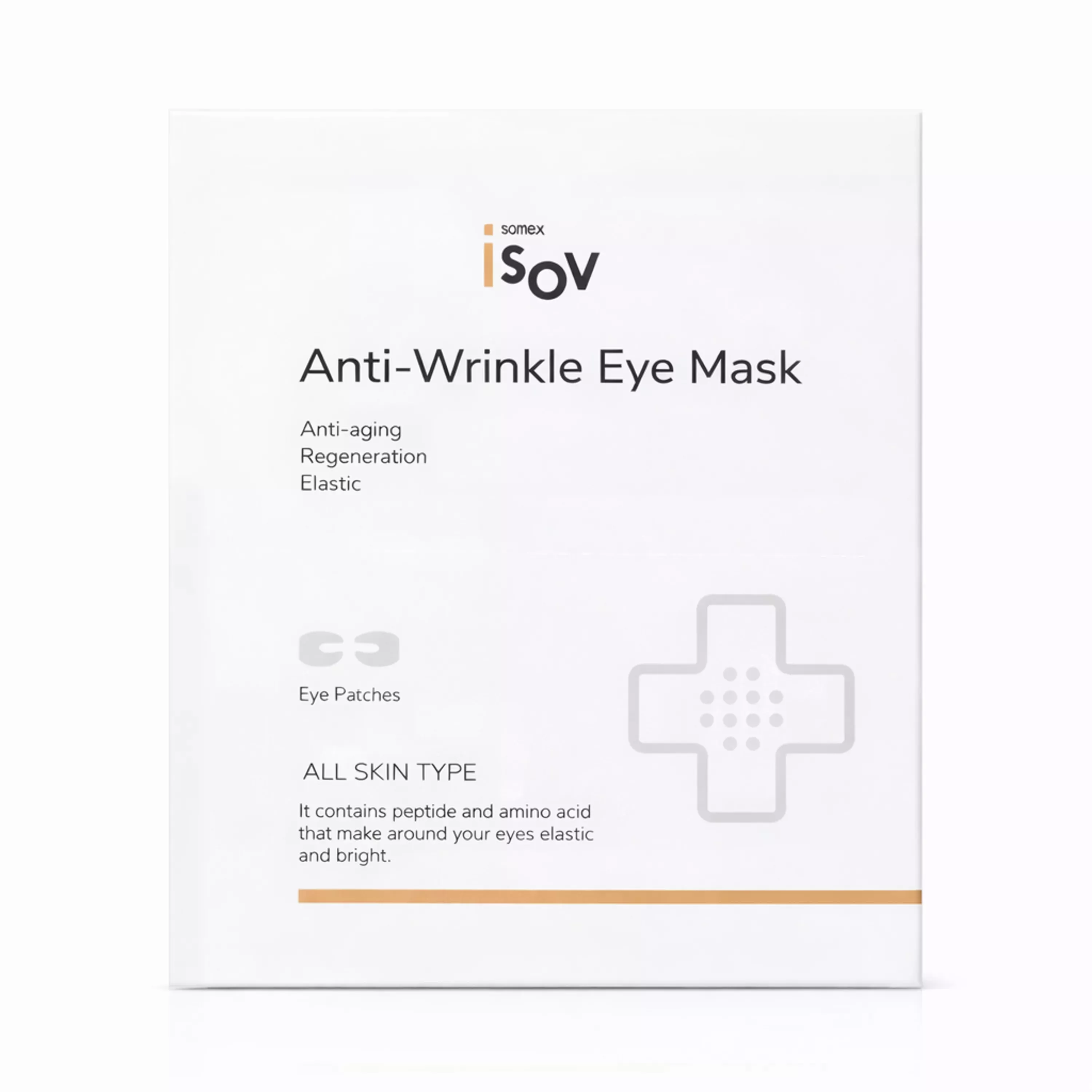 Патчі для верхньої та нижньої повіки з ПДРН і пептидами Isov Sorex Anti-Wrinkle Eye Mask , 1 пара