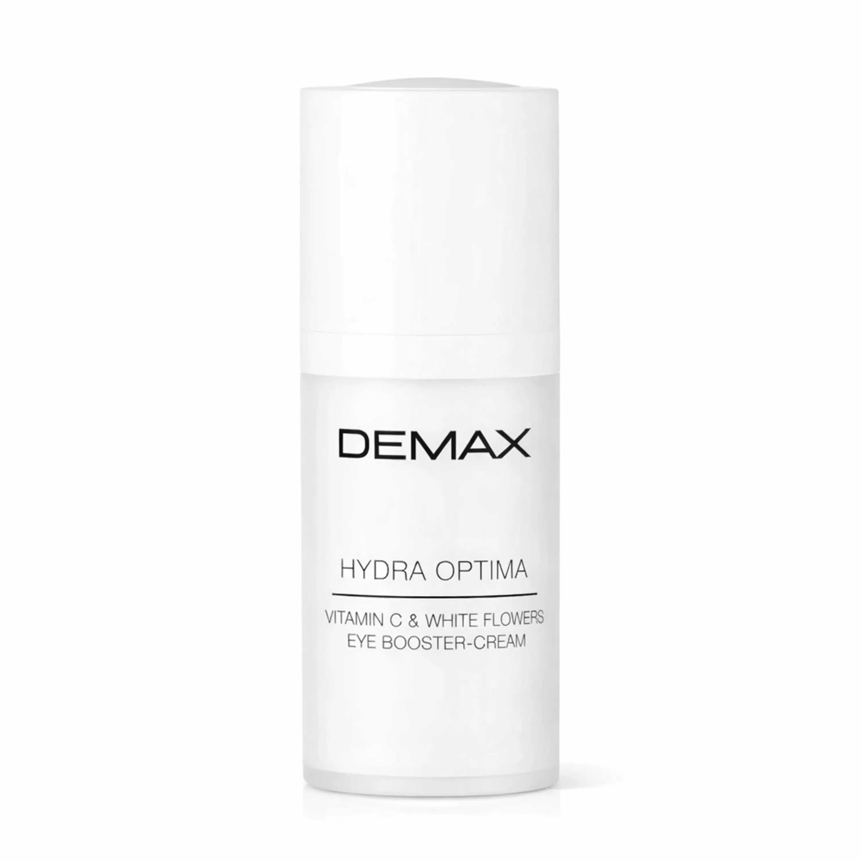 Зволожуючий крем-філер під очі з вітаміном С DEMAX HYDRA OPTIMA VITAL EYE BOOSTER CREAM C & WHITE FLOWERS, 15 ml