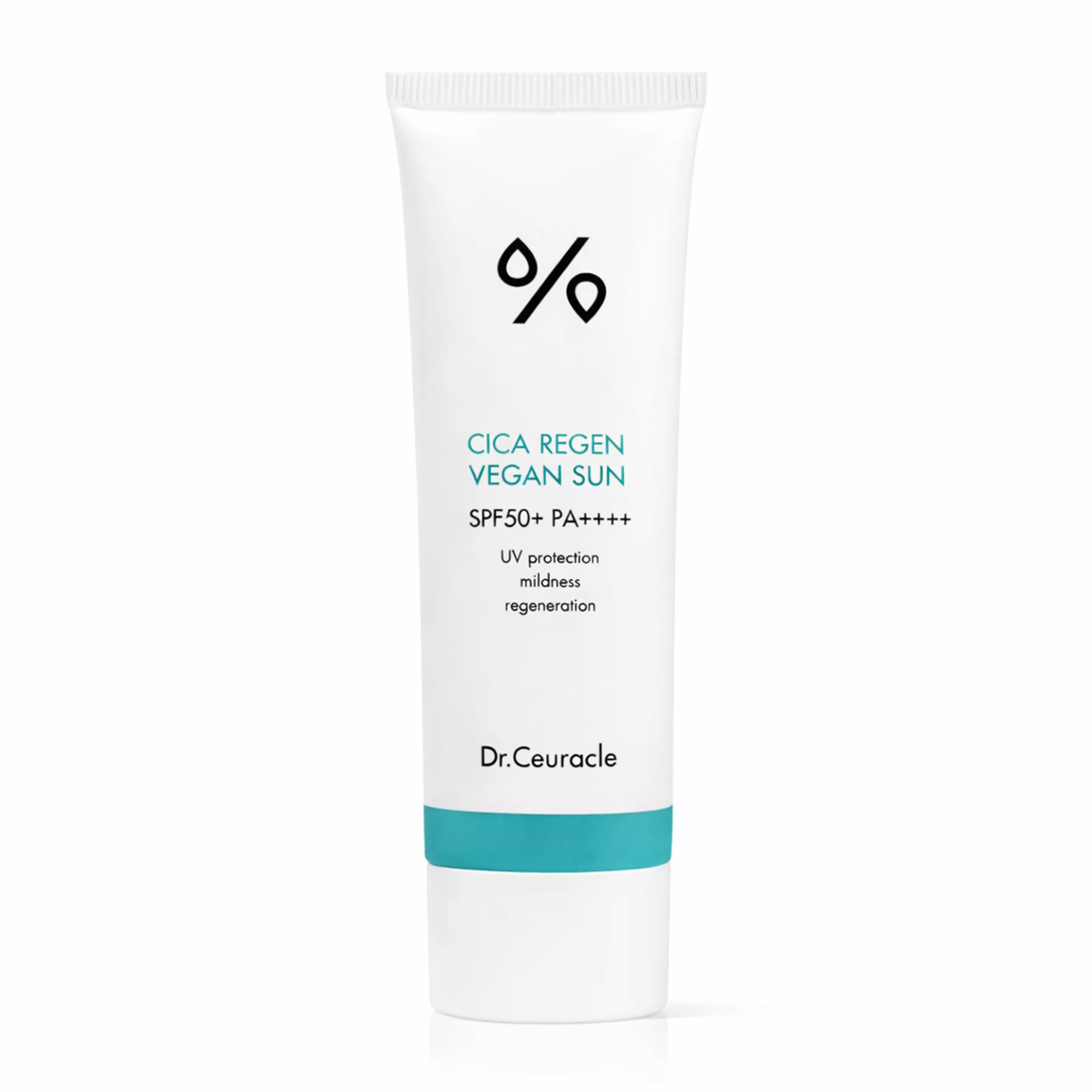 Сонцезахисний веганський крем з центелою азіатською DR.CEURACLE CICA REGEN VEGAN SUN SPF 50+/PA++++, 50 мл