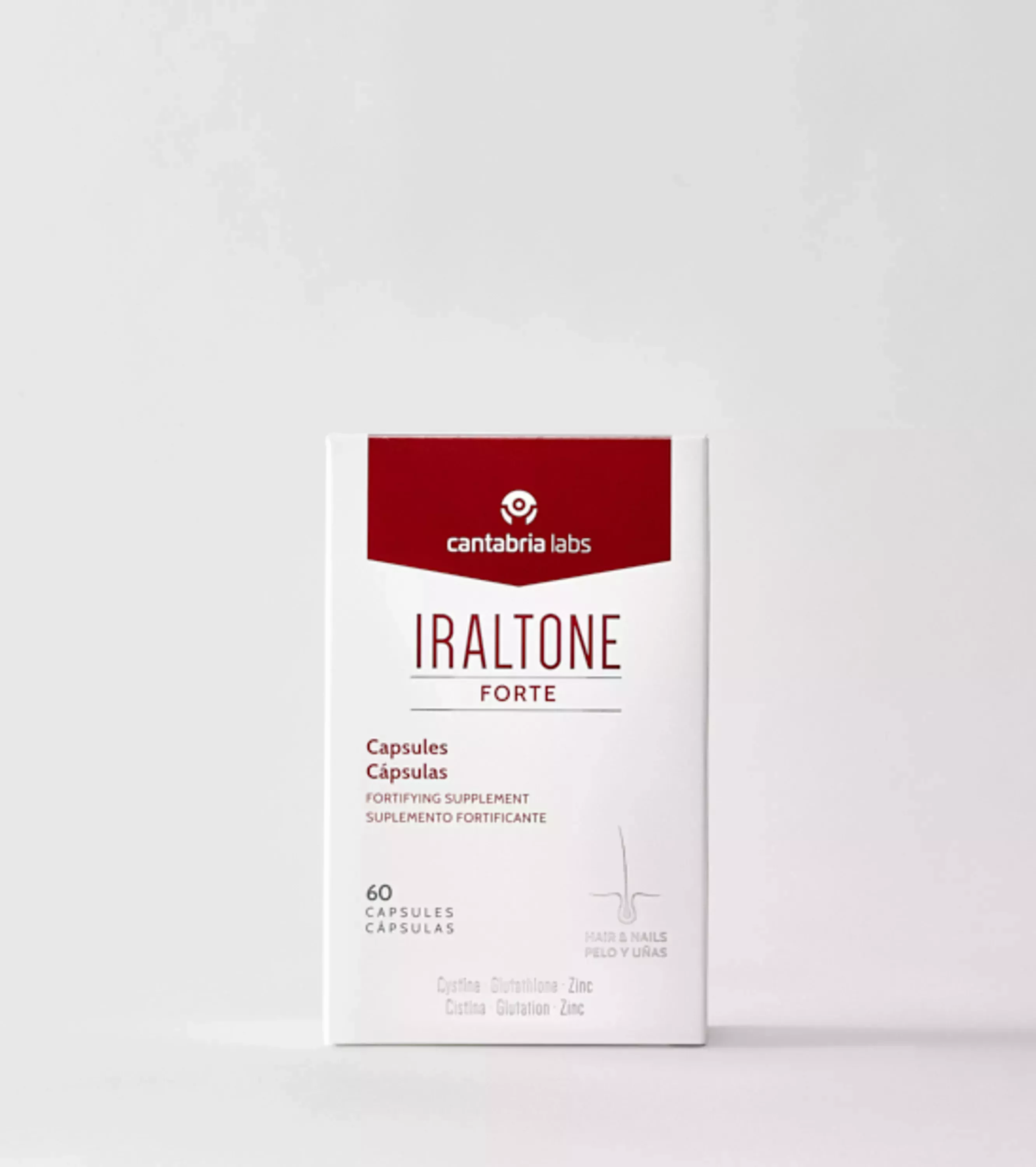 Капсули для зміцнення волосся та нігтів Cantabria Labs Iraltone Forte Capsules, 60 шт