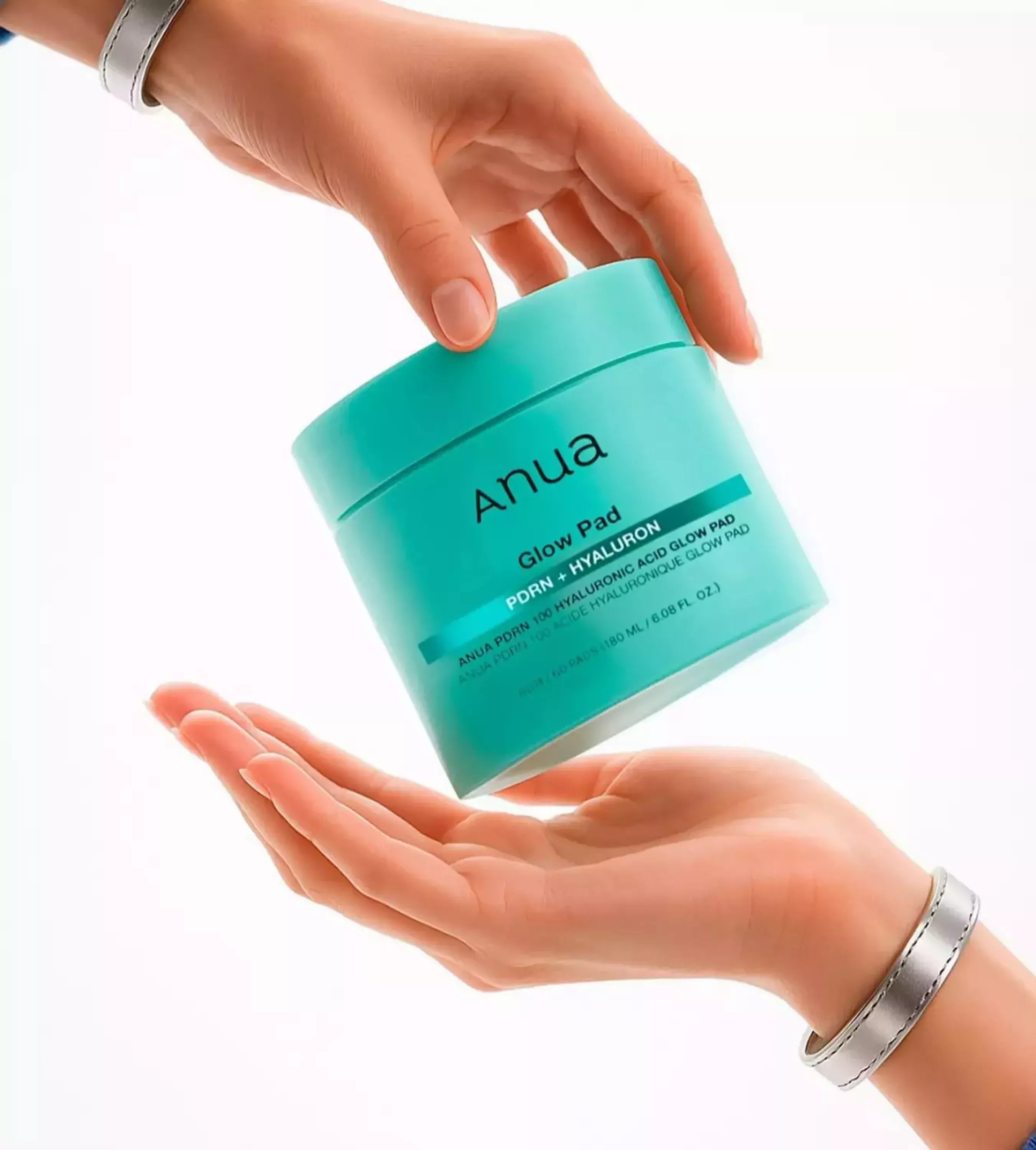 Зволожуючі педи з гіалуроновою кислотою та полінуклеотидами та пептидами ANUA PDRN 100 Hyaluron, 60 шт.