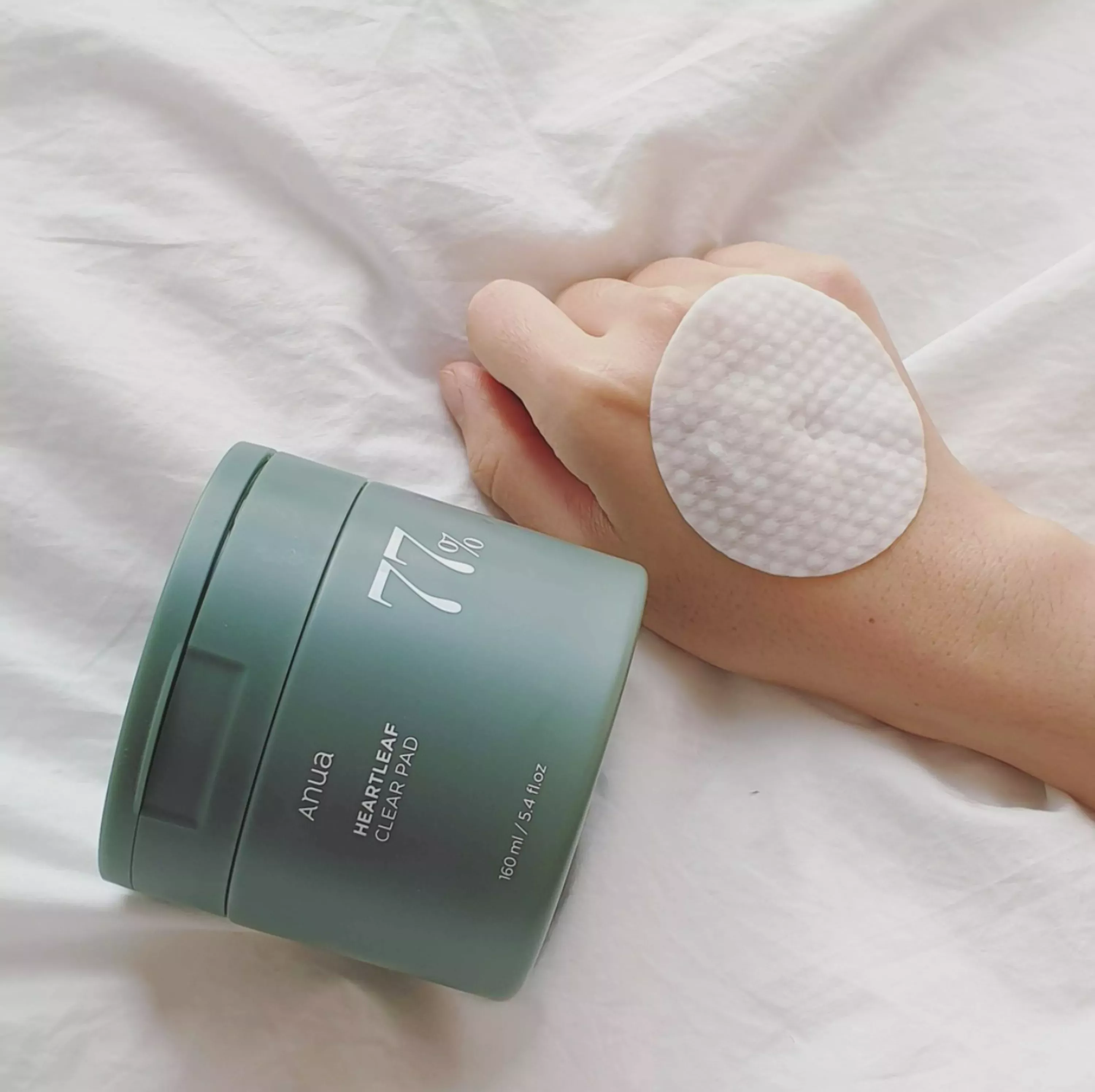 Пілінг-педи з хауттюйнією і PHA-кислотою ANUA HEARTLEAF 77% CLEAR PAD, 70 шт.