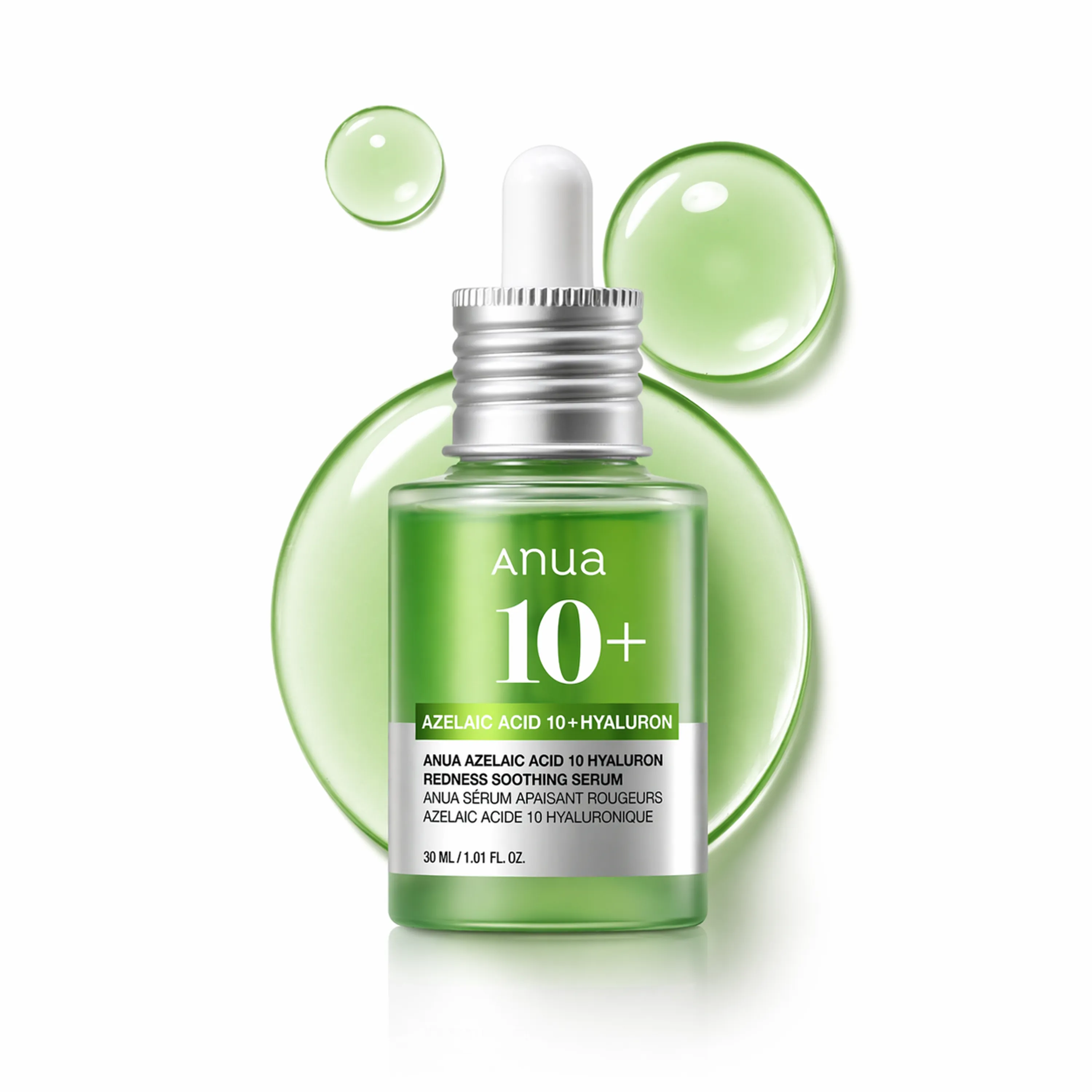 Сироватка з азелаїновою кислотою 10% ANUA Azelaic Acid 10 Hyaluron Redness Soothing Serum, 30 мл 