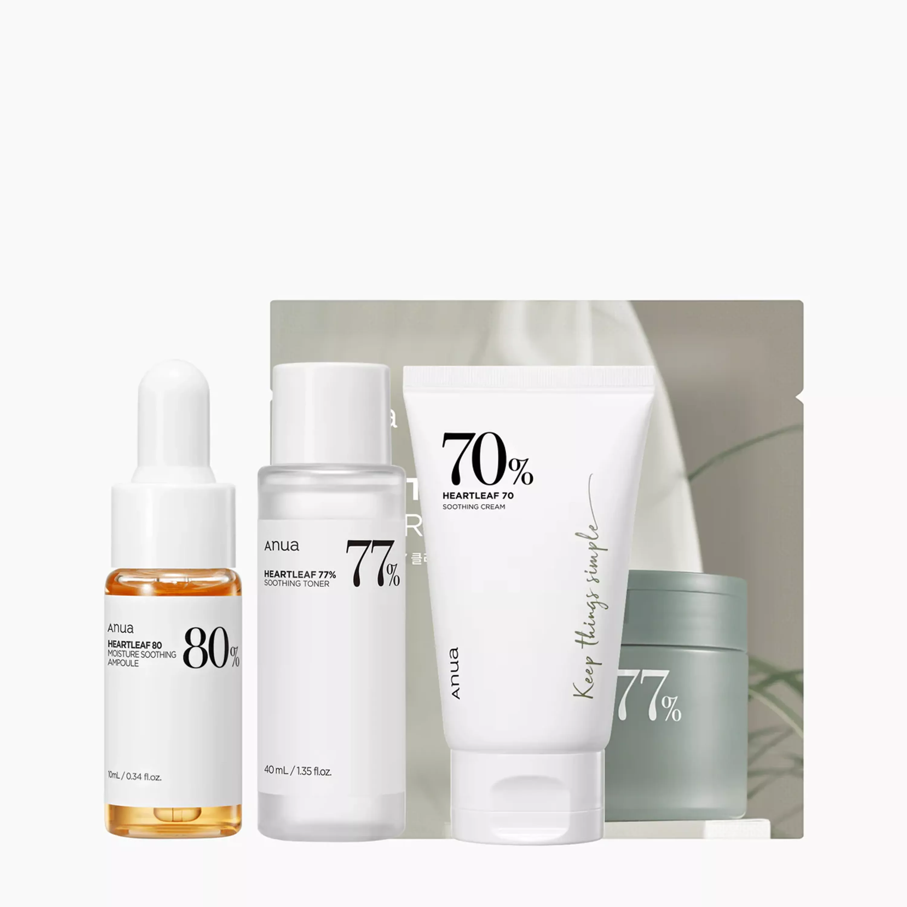 Набір мініатюр з екстрактом хауттюйнії ANUA Heartleaf Soothing Trial Kit