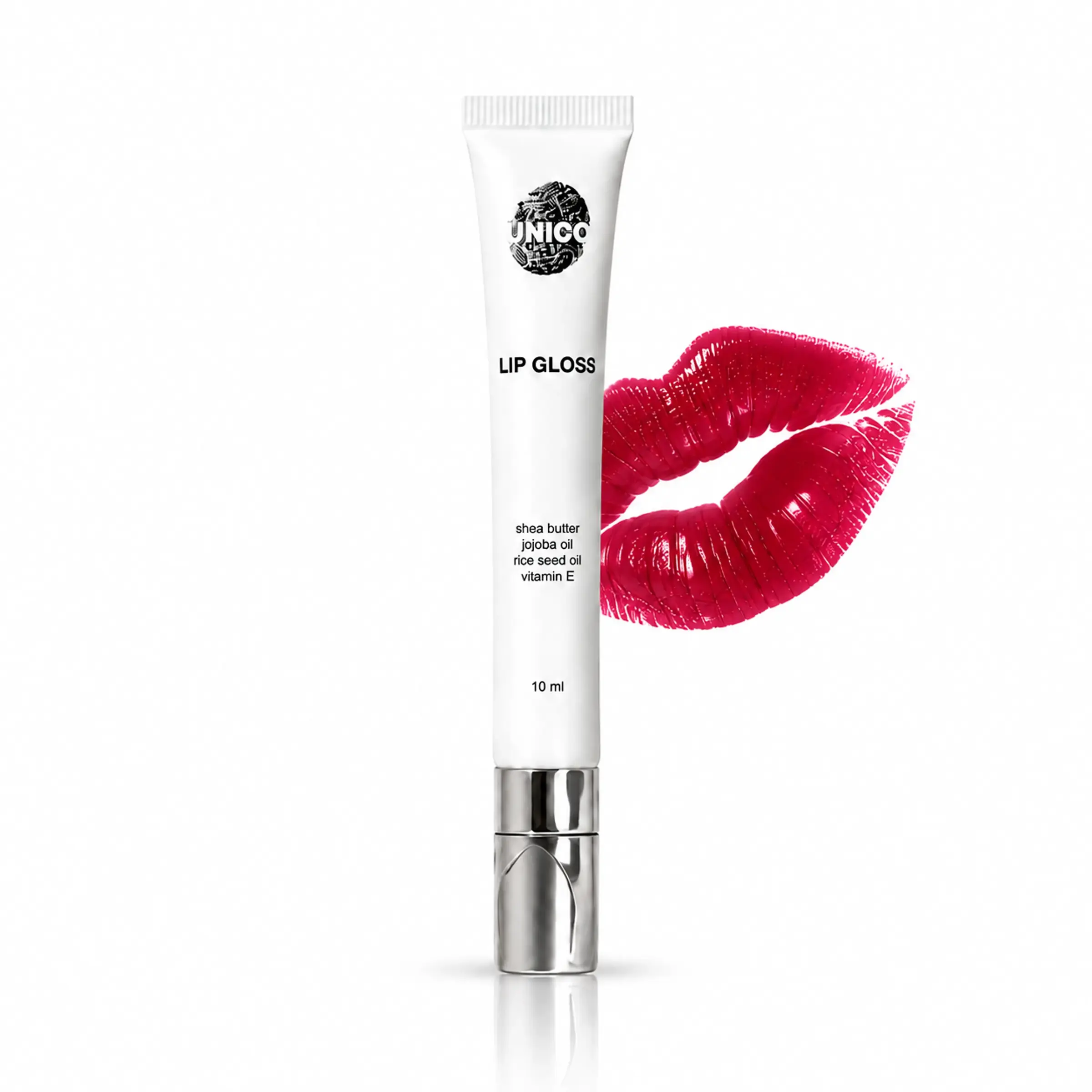 Блиск для губ з ментолом UNICO LIP GLOSS with menthol JAM, 12 ml 