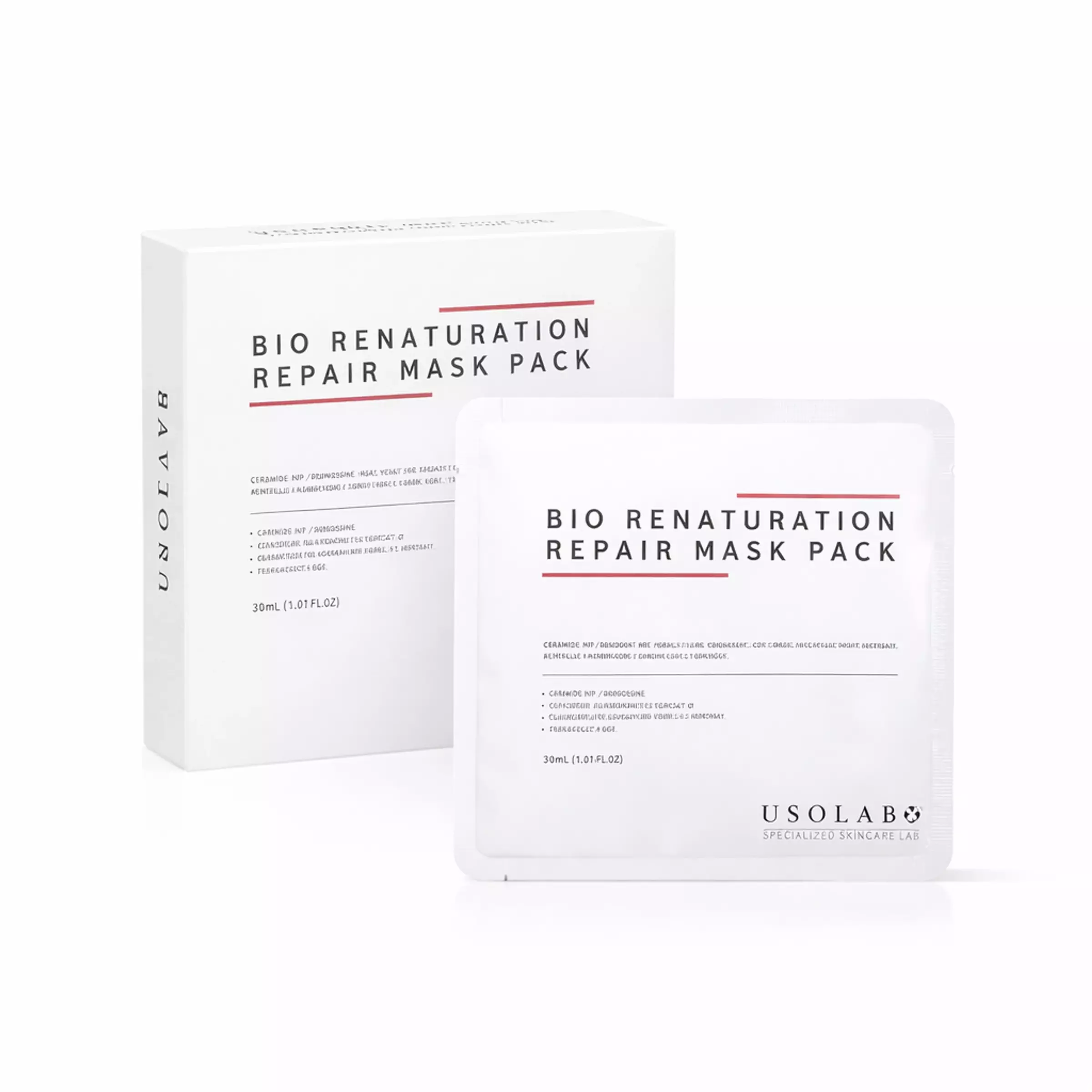 Відновлююча, заспокійлива та омолоджуюча маска Usolab Bio Renaturation Repair Mask, 30 мл