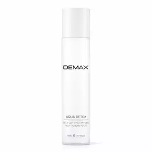 Нічний флюїд «Аква детокс» для жирної, комбінованої та проблемної шкіри обличчя, Demax Aqua Detox Regenerate Night Fluid, 50 ml 