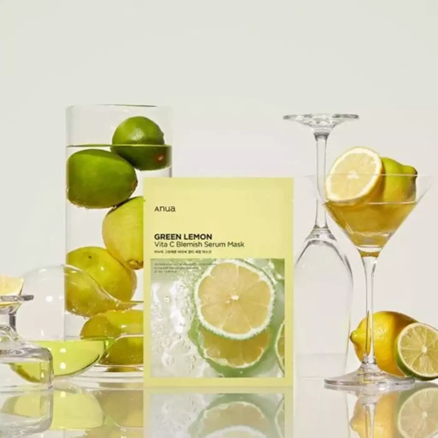Освітлююча тканинна маска з вітаміном С Anua Green Lemon Vita C Blemish Serum Mask, 25 мл (1 шт.)