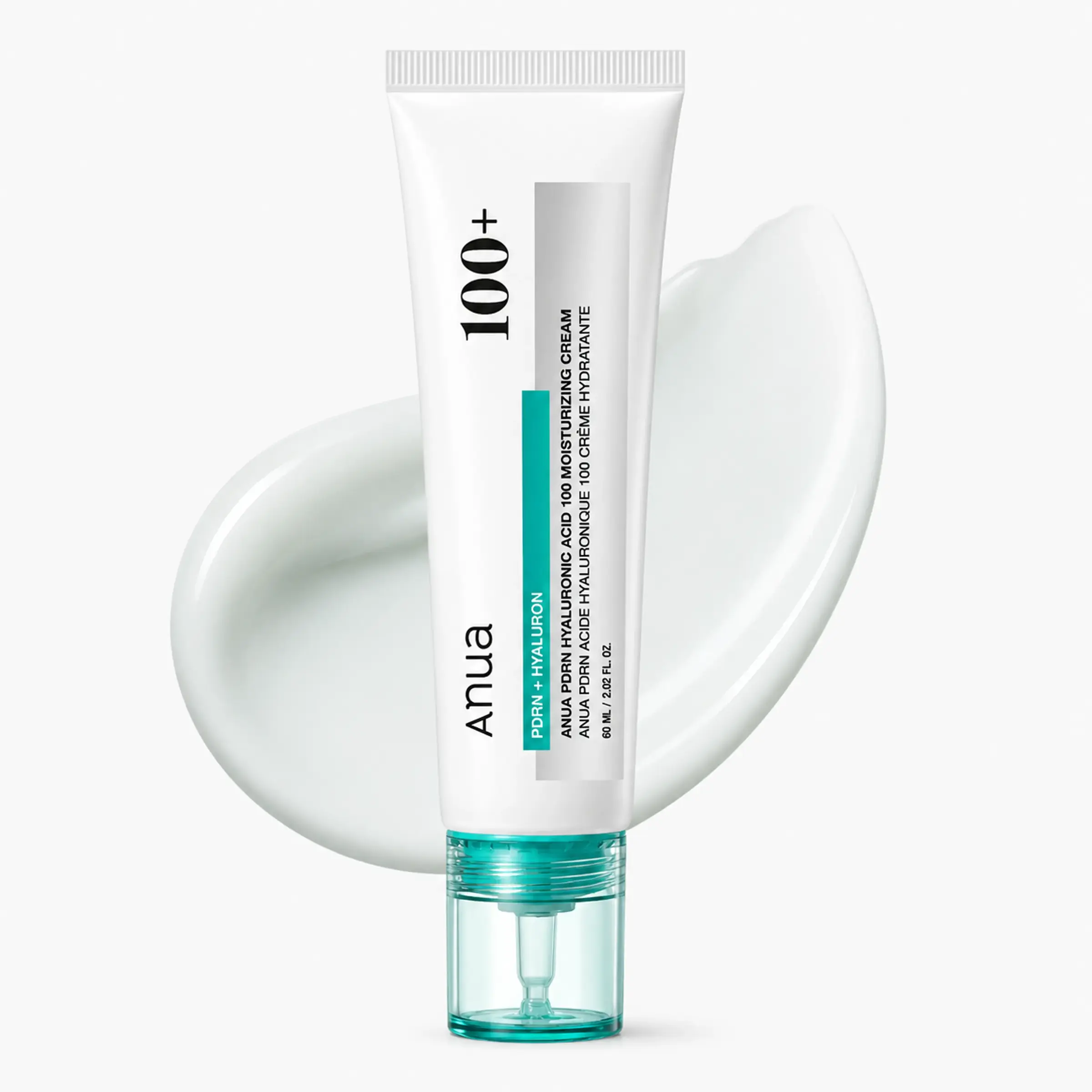 Зволожуючий крем з гіалуроновою кислотою та PDRN ANUA PDRN Hyaluronic Acid 100 Moisture Cream, 60 ml
