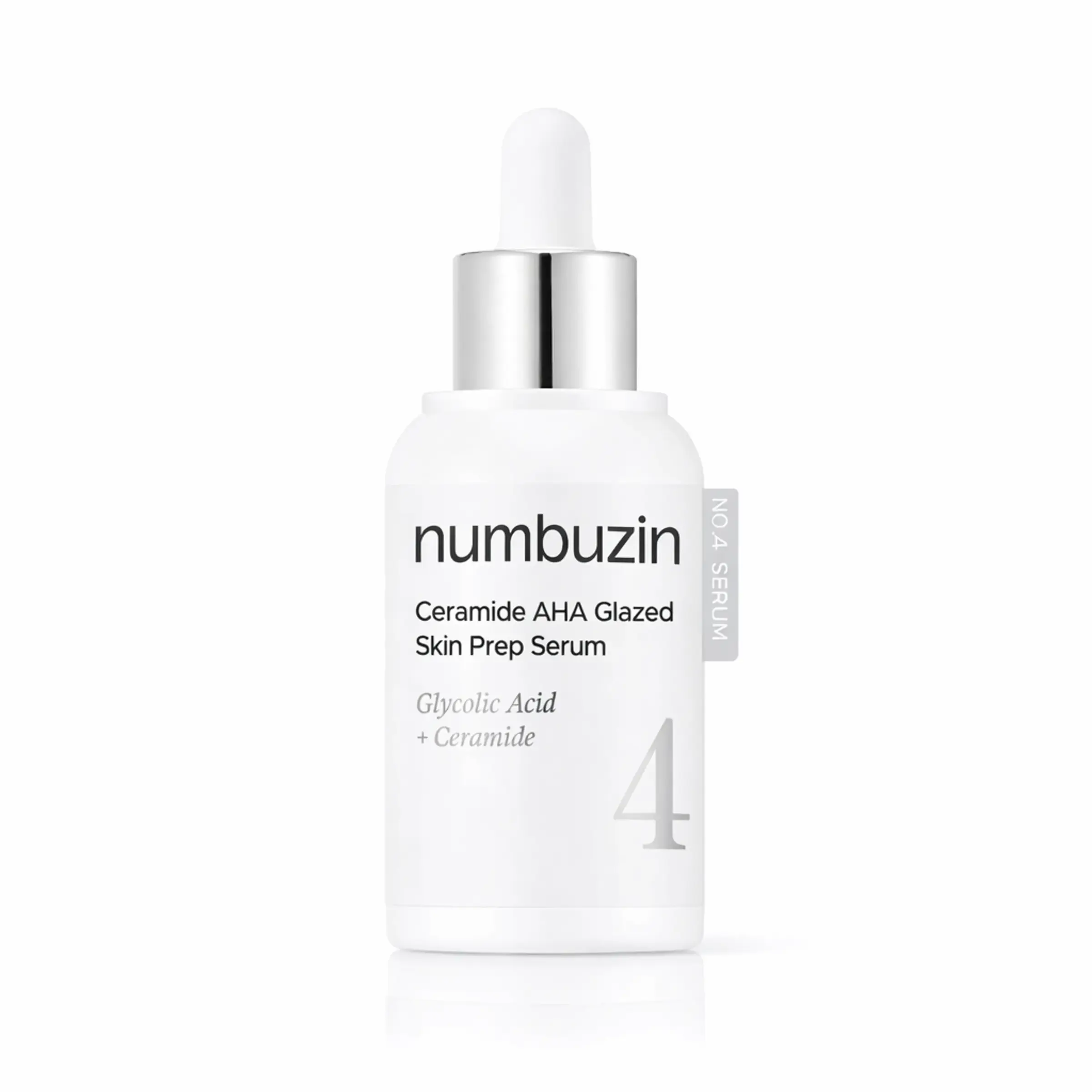 Зволожуюча пілінг-сироватка з кислотами та керамідами Numbuzin No.4 Ceramide AHA Glazed Skin Prep Serum, 30 мл