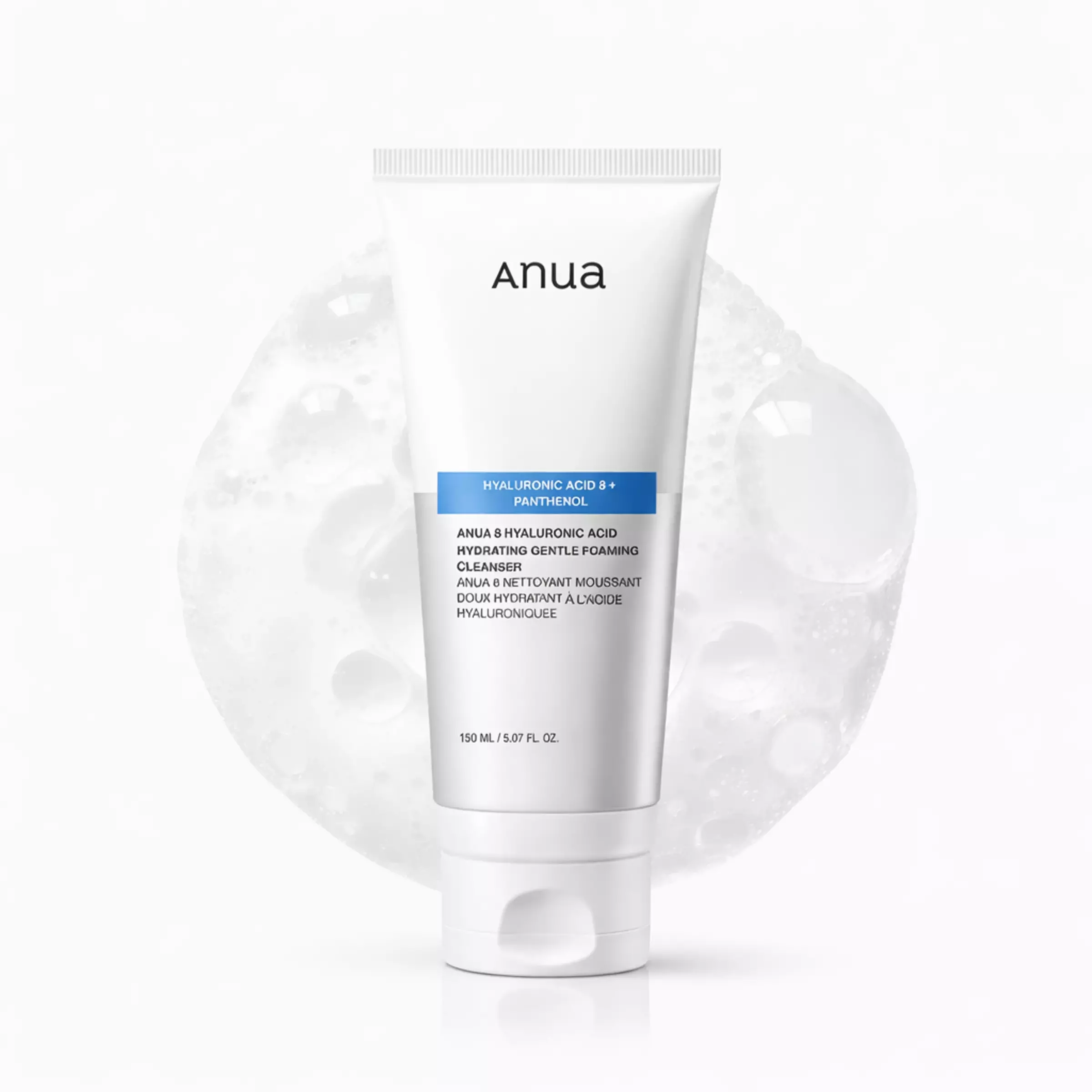Зволожувальна пінка для вмивання Anua 8 Hyaluronic Acid Hydrating Gentle Foaming Cleanser, 150 ml