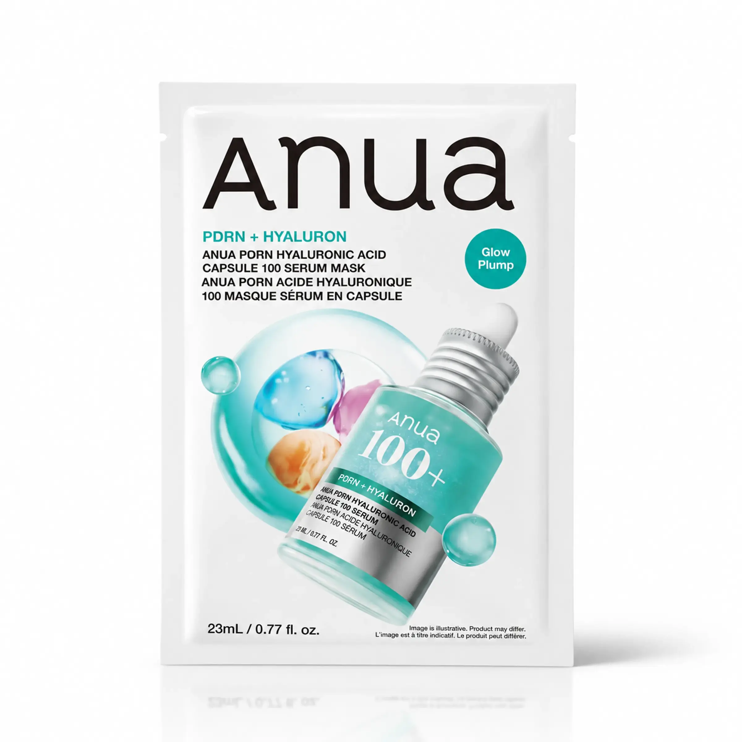 Тканинна маска-сироватка з PDRN та гіалуроновою кислотою ANUA PDRN Hyaluronic Acid Capsule 100 Serum Mask, 23 ml 