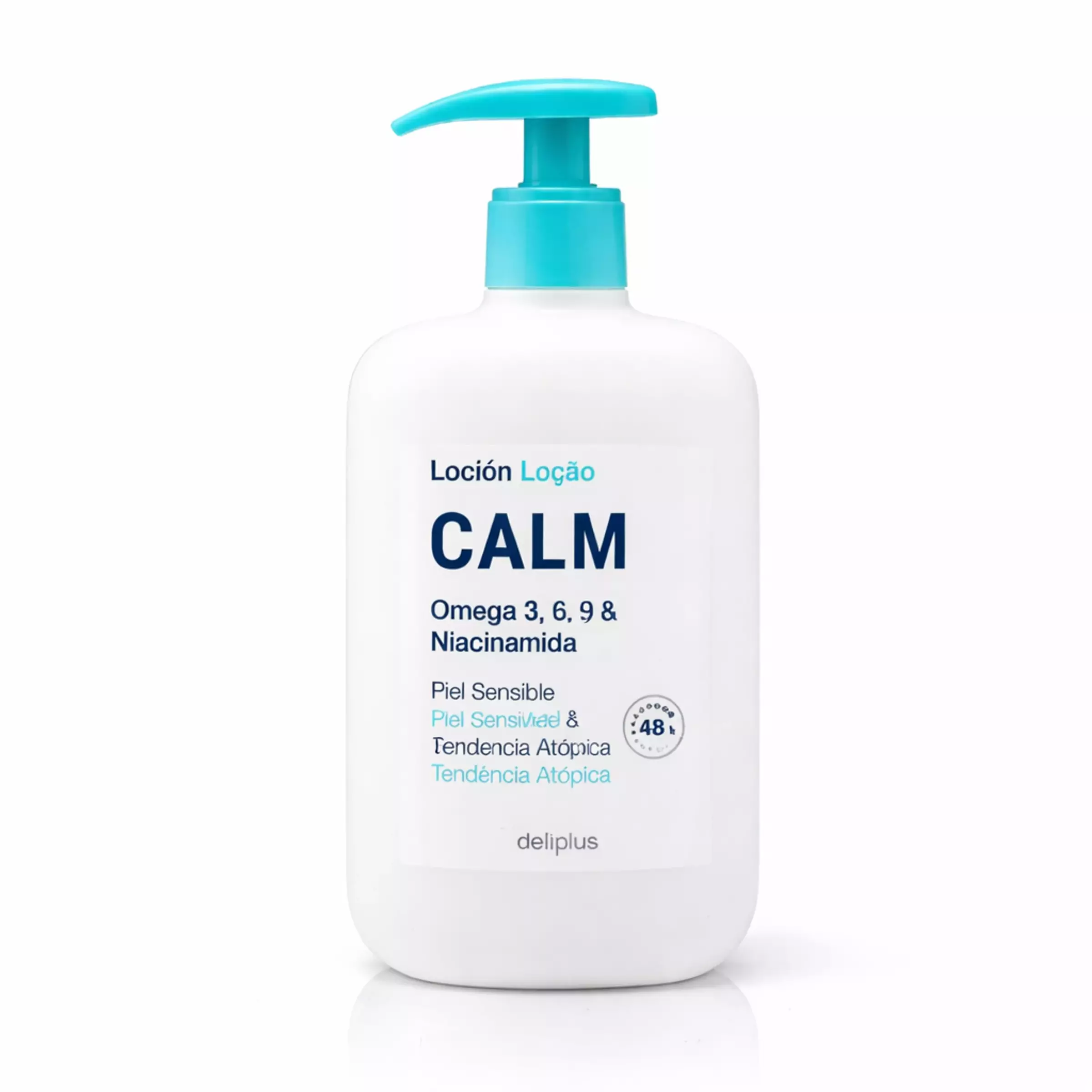 Лосьйон для тіла для чутливої та атопічної шкіри DELIPLUS Calm Body Lotion Omega 3,6,9 & Niacinamide For Sensitive And Atopic Skin, 400 ml 