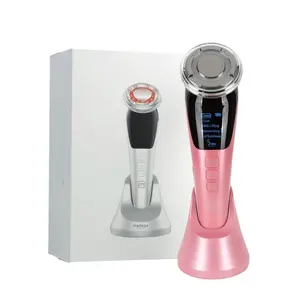 Мікрострумовий RF Lifting Масажер для обличчя Skin Lifting 7.0 Pink - EMS, LED (Japan)
