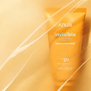 Сонцезахисний крем з матовим фінішем SPF50 ANUA Invisible Matte Finish Sunscreen, 50 ml 