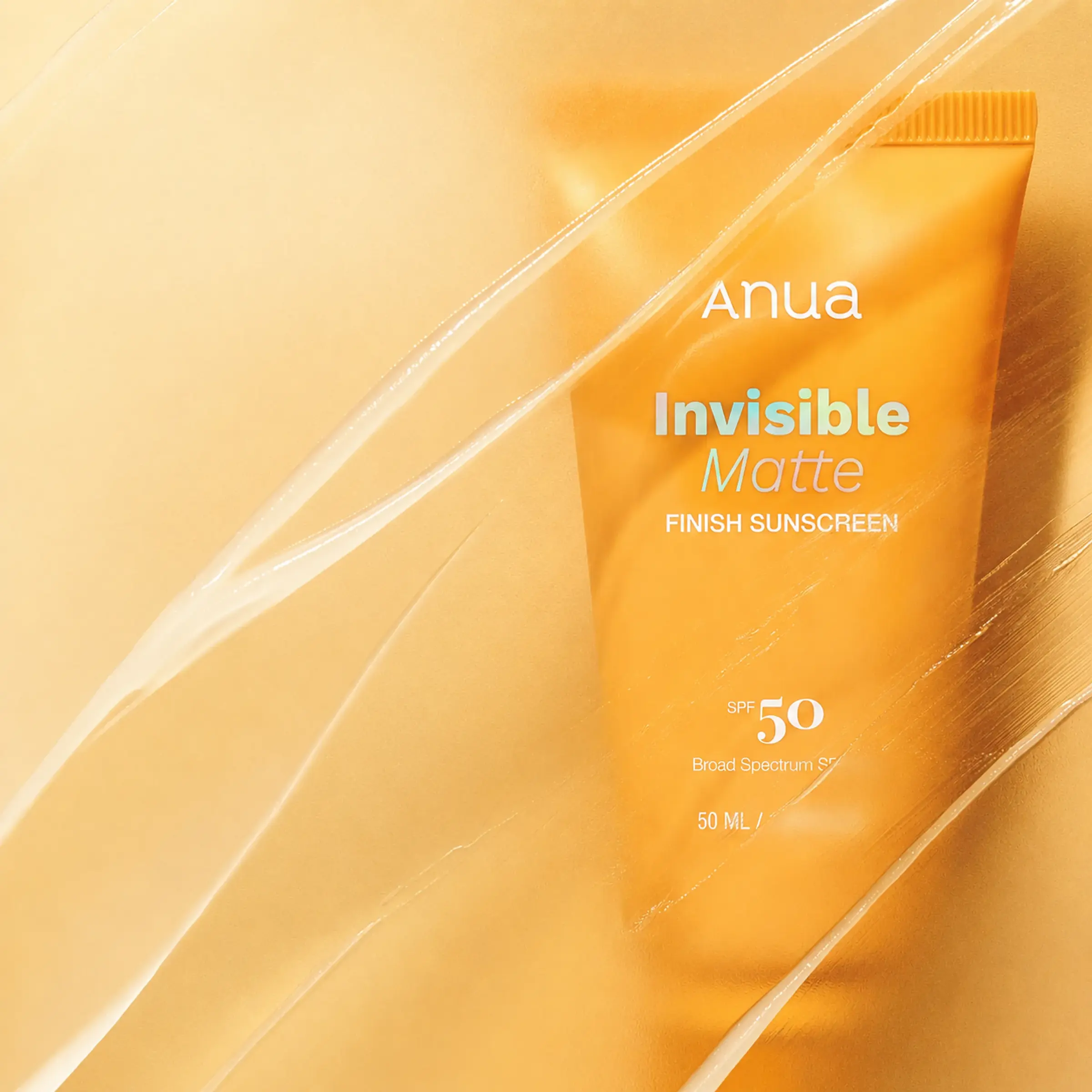 Сонцезахисний крем з матовим фінішем SPF50 ANUA Invisible Matte Finish Sunscreen, 50 ml 