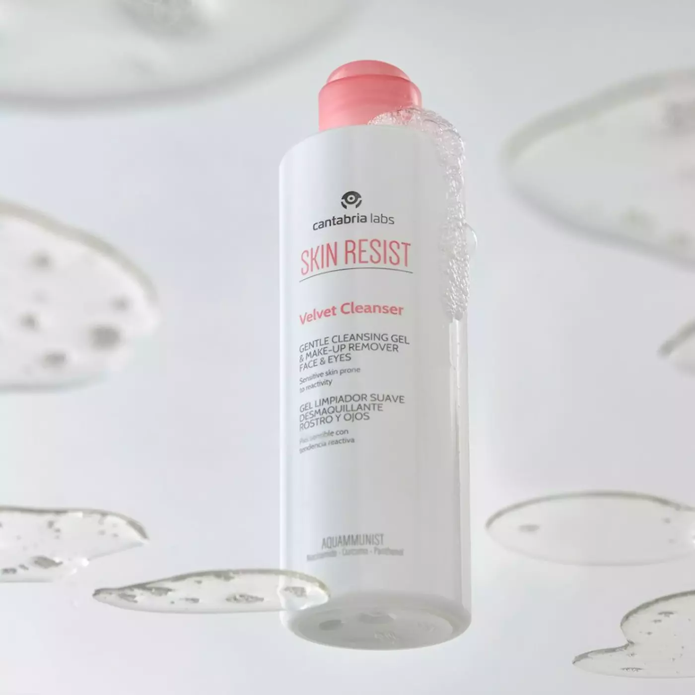 Делікатний гель для демакіяжу та очищення чутливої шкіри Cantabria Labs Skin Resist Velvet Cleanser, 200 мл