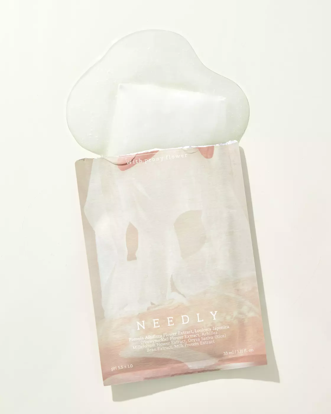 Освітлююча тканинна маска для обличчя Needly Peony Jelly Mask, 26 ml