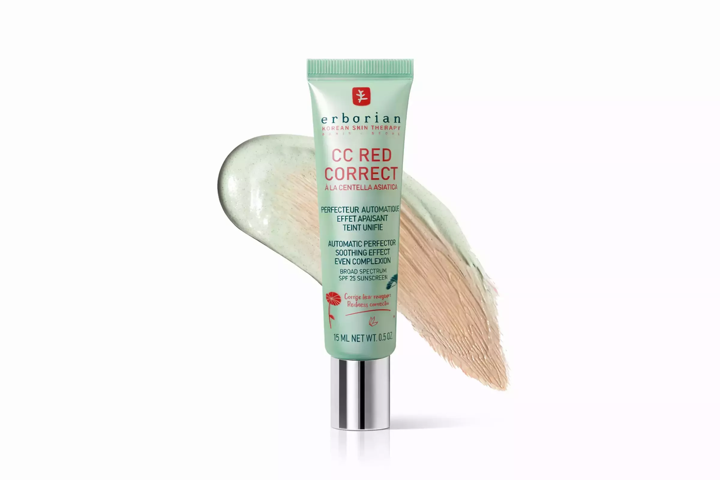 Коригуючий CC-крем для обличчя Erborian CC Red Correcting Face Cream, 15 ml