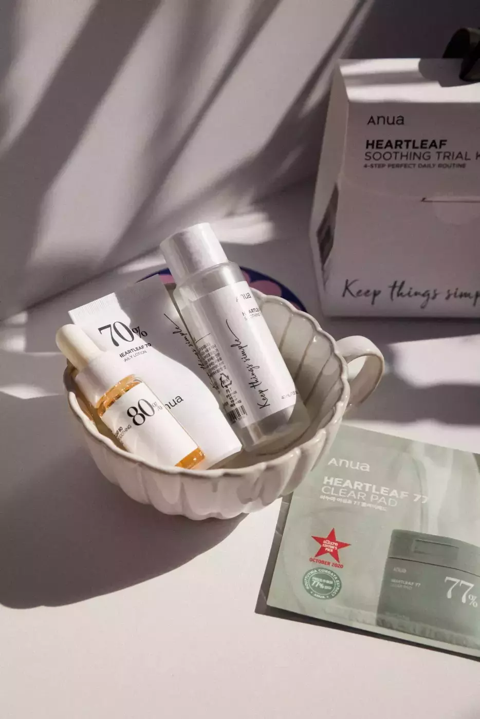 Набір мініатюр з екстрактом хауттюйнії ANUA Heartleaf Soothing Trial Kit