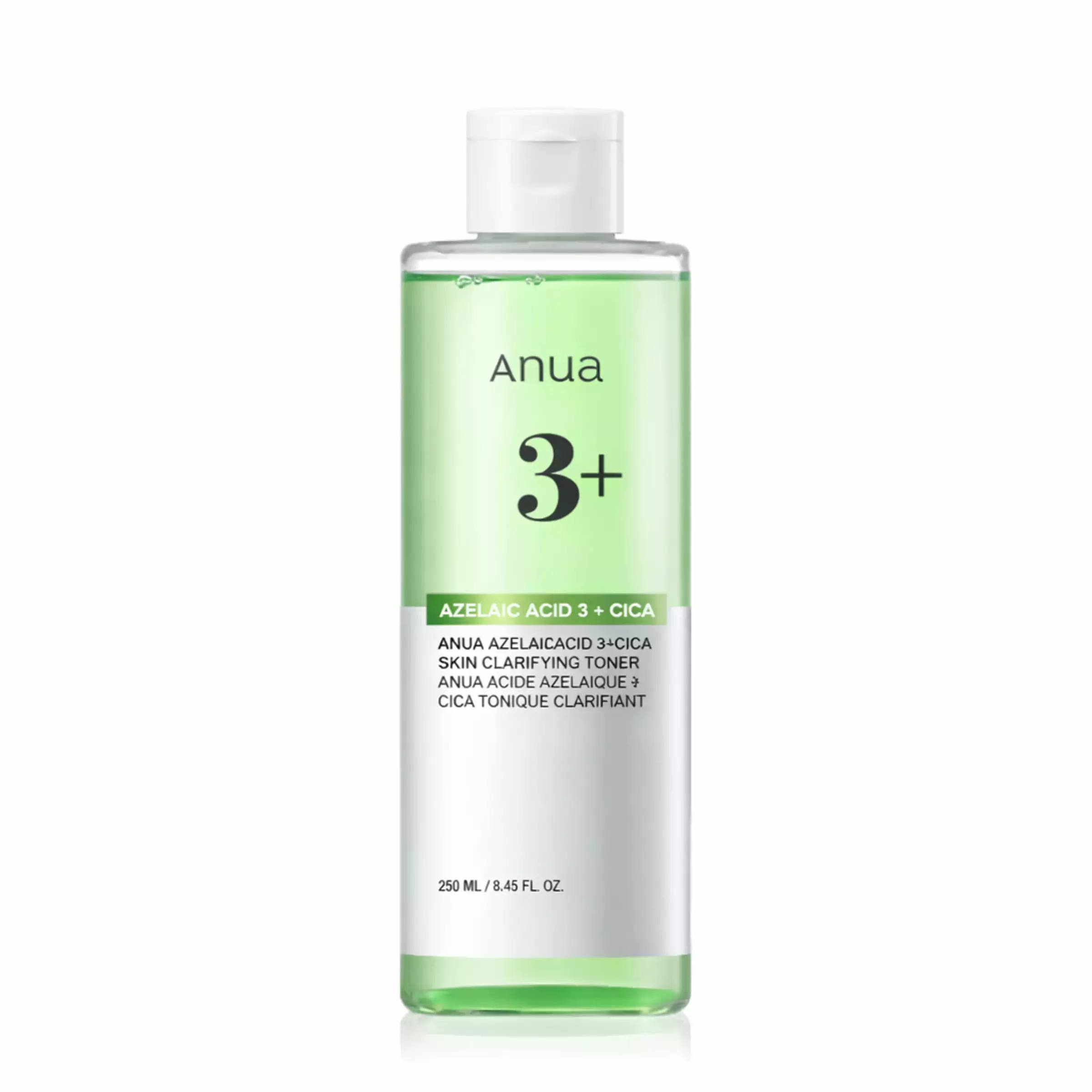 Тонер для очищення шкіри з азелаїновою кислотою 3% та центелою азіатською ANUA Azelaic Acid 3 Cica Skin Clarifying Toner, 250 мл 