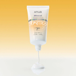 Мінеральний сонцезахисний крем з невагомим фінішем SPF50 ANUA Mineral Weightless Finish Sunscreen, 50 ml 