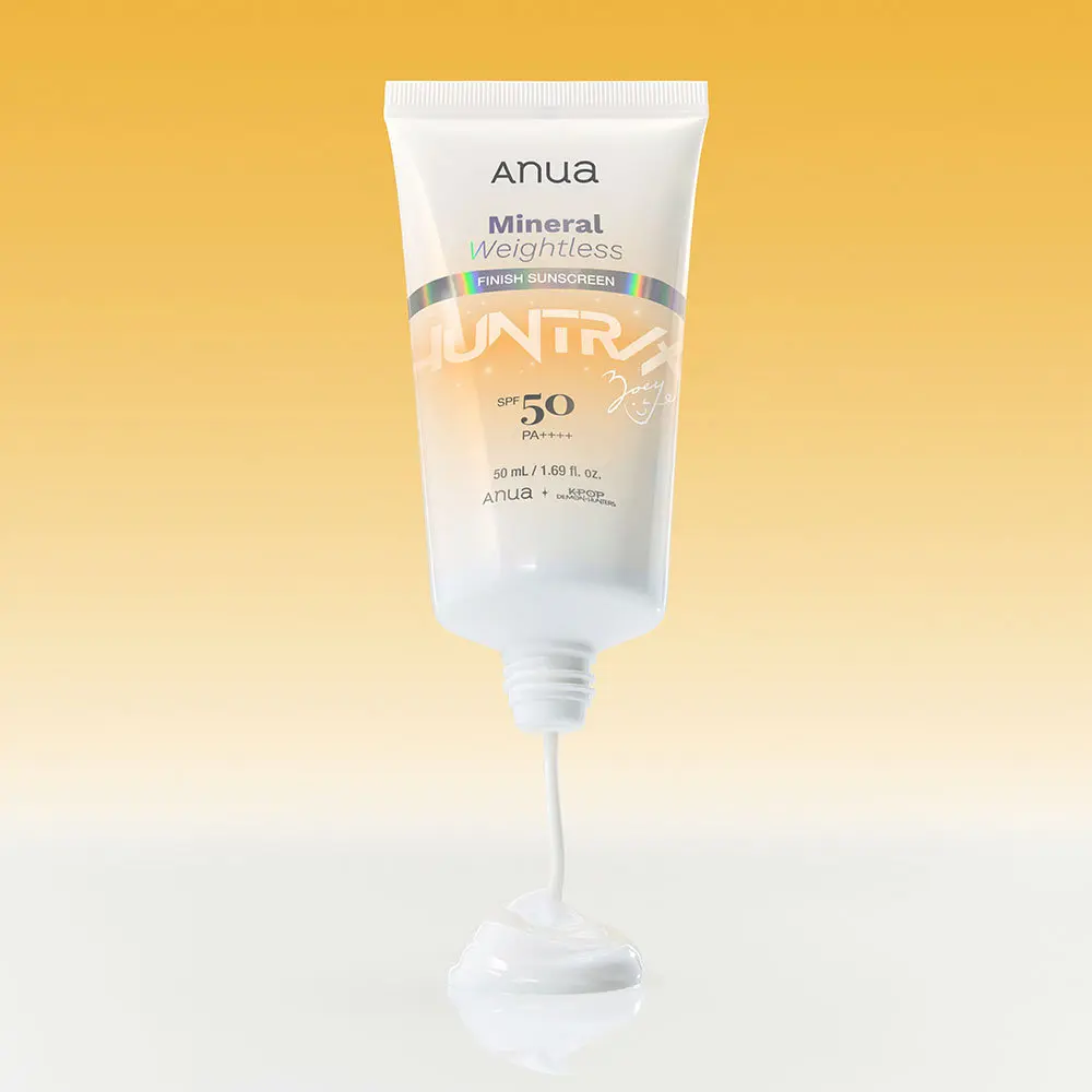 Мінеральний сонцезахисний крем з невагомим фінішем SPF50 ANUA Mineral Weightless Finish Sunscreen, 50 ml 