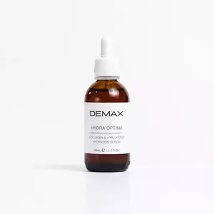 Професійна зволожуюча сироватка для пружності та еластичності шкіри DEMAX Hydra Optima Collagen & Hyaluronic Hydrating Serum, 50 ml 