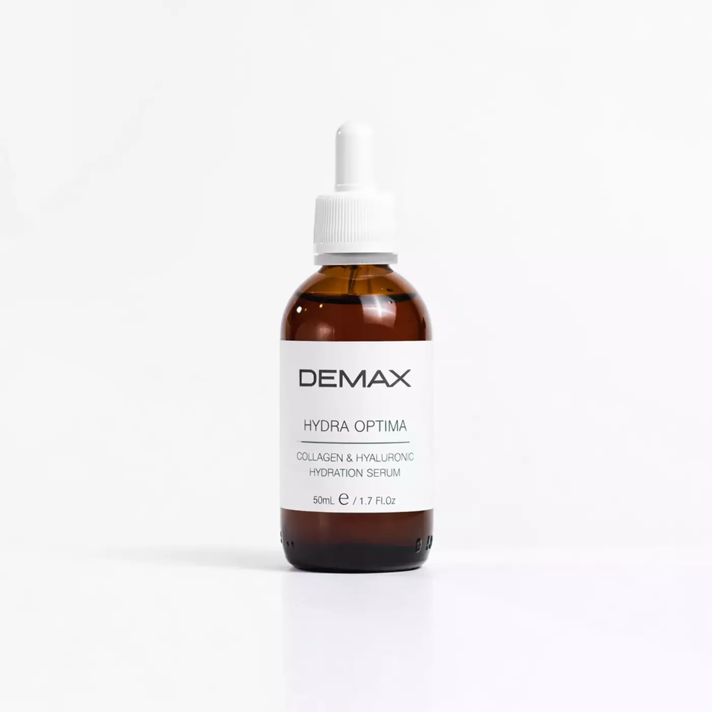 Професійна зволожуюча сироватка для пружності та еластичності шкіри DEMAX Hydra Optima Collagen & Hyaluronic Hydrating Serum, 50 ml 