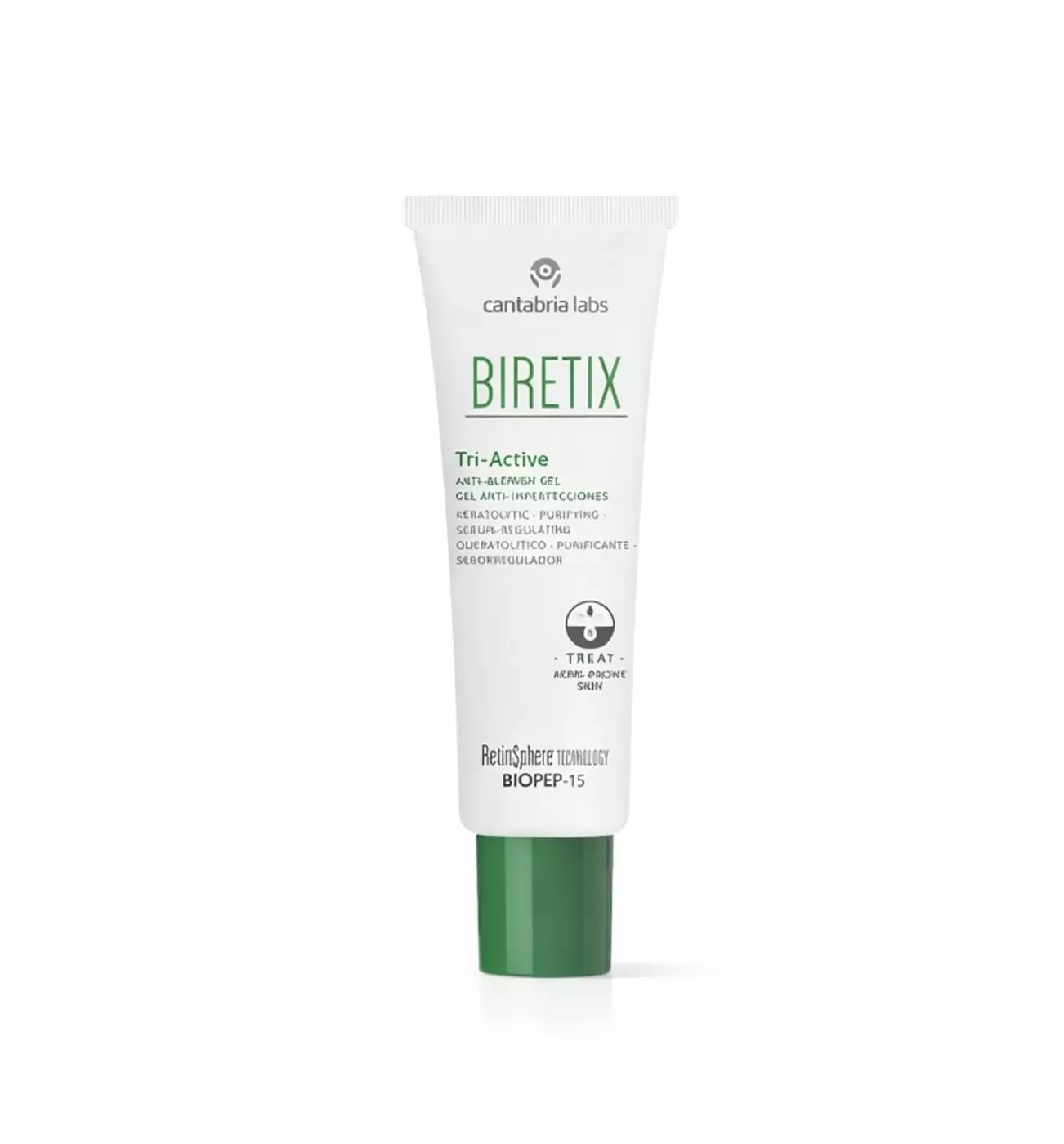 Biretix Tri Active Anti-Blemish Gel - гель три-актив для шкіри з акне Cantabria Labs (10 ml - розпив)