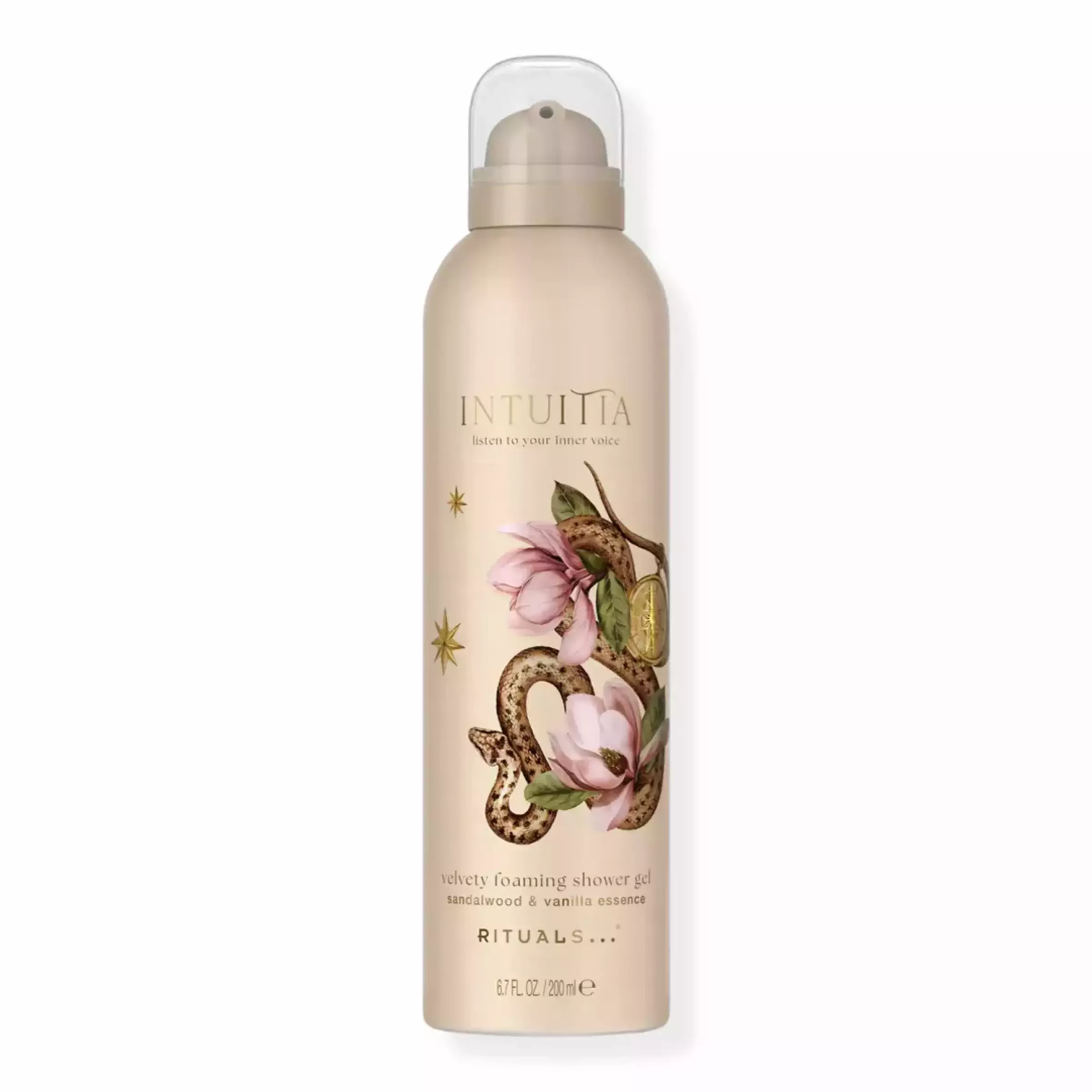 Гель-піна для душу з ароматом сандалу та ванілі Rituals Intuitia Velvety Foaming Shower Gel, 200 ml
