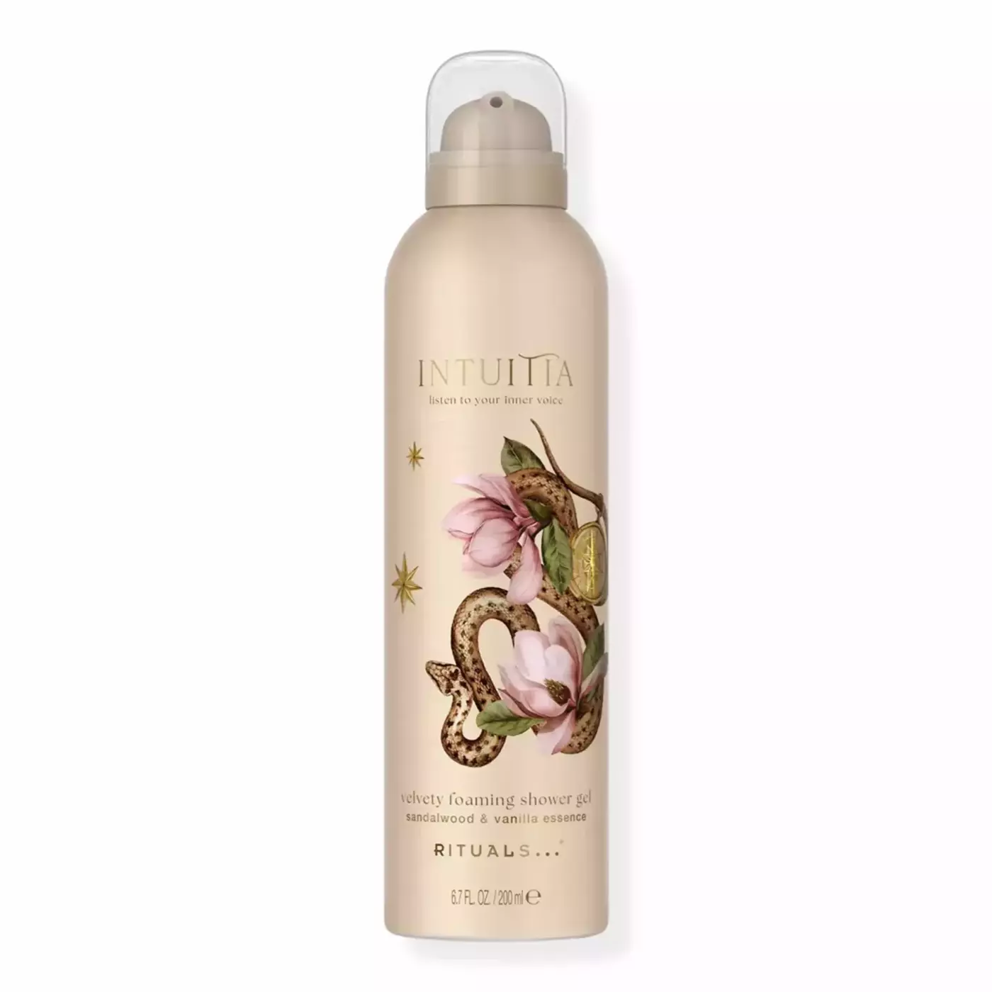 Гель-піна для душу з ароматом сандалу та ванілі Rituals Intuitia Velvety Foaming Shower Gel, 200 ml
