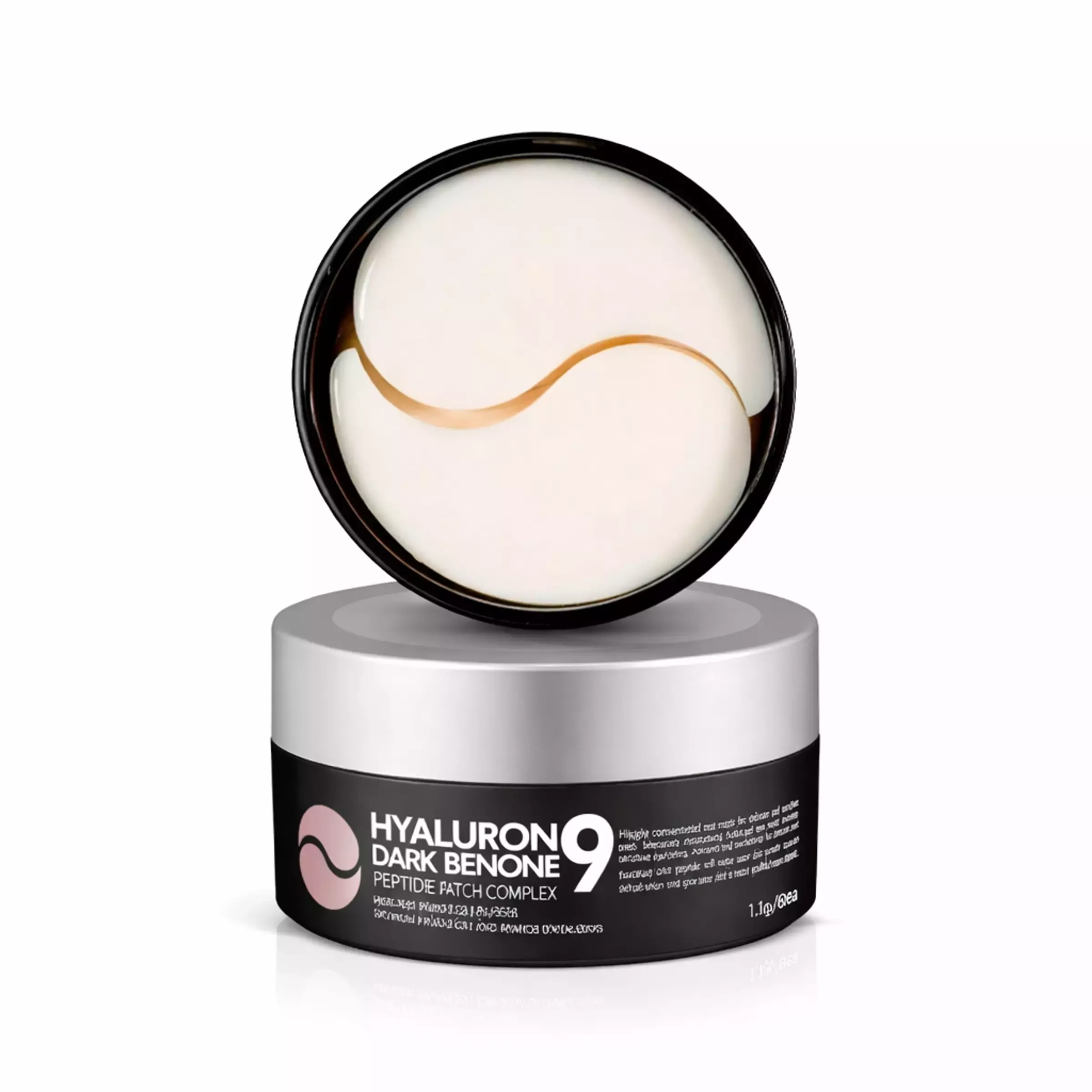 Патчі з перлами і алмазною пудрою Medi-Peel Hyaluron Dark Benone Peptide Eye Patch, 60 шт.