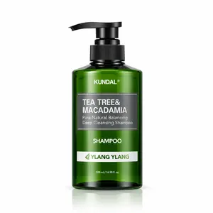 Балансуючий шампунь для жирної шкіри голови з чайним деревом KUNDAL Tea Tree & Macadamia Deep Cleansing Shampoo Ylang Ylang, 500 мл 