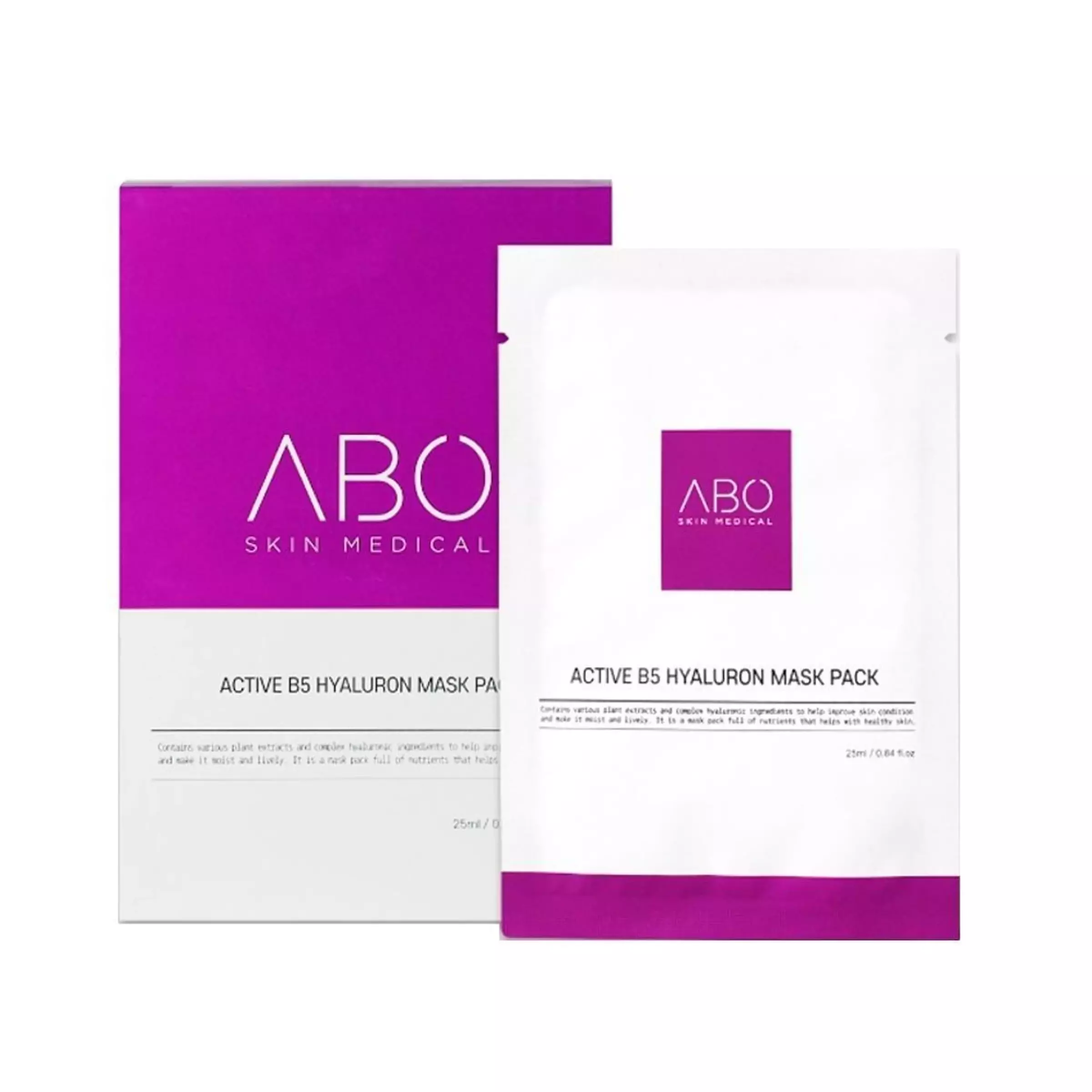 Зволожуюча маска для всіх типів шкіри ABO ACTIVE 5 HYALURON MASK 