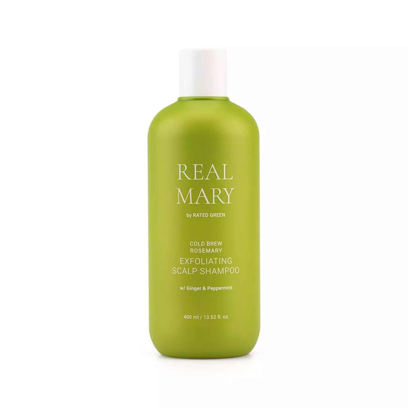 Глибокоочищаючий відлущуючий шампунь з соком розмарину RATED GREEN Real Mary Cold Brewed Rosemary Exfoliating Scalp Shampoo, 400 мл