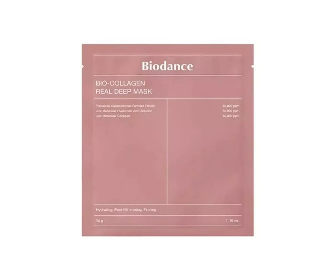Нічна гідрогелева маска з колагеном для еластичності шкіри BIODANCE Bio-Collagen Real Deep Mask, 34g (1 шт.)