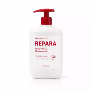 Лосьйон для тіла DELIPLUS Repara Urea 10% & Dexpantenol інтенсивне зволоження та відновлення для сухої та дуже сухої шкіри з 10% сечовиною та пантенолом, 400 мл.