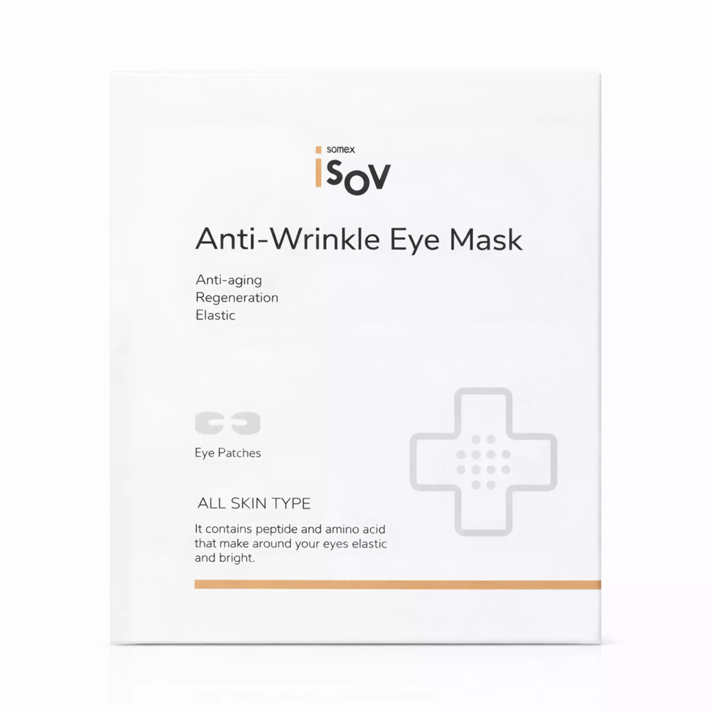 Патчі для верхньої та нижньої повіки з ПДРН і пептидами Isov Sorex Anti-Wrinkle Eye Mask , 1 пара