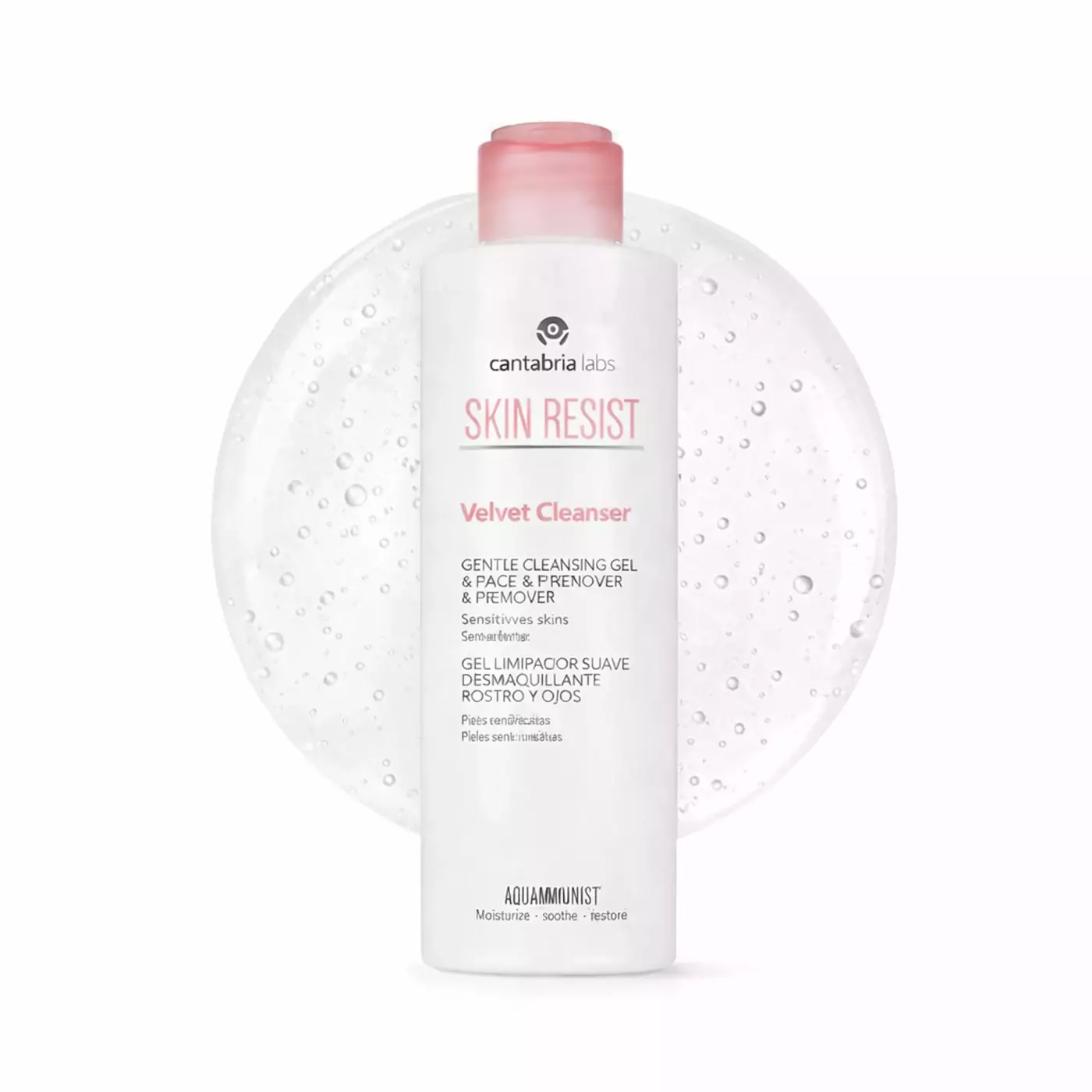 Делікатний гель для демакіяжу та очищення чутливої шкіри Cantabria Labs Skin Resist Velvet Cleanser, 200 ml