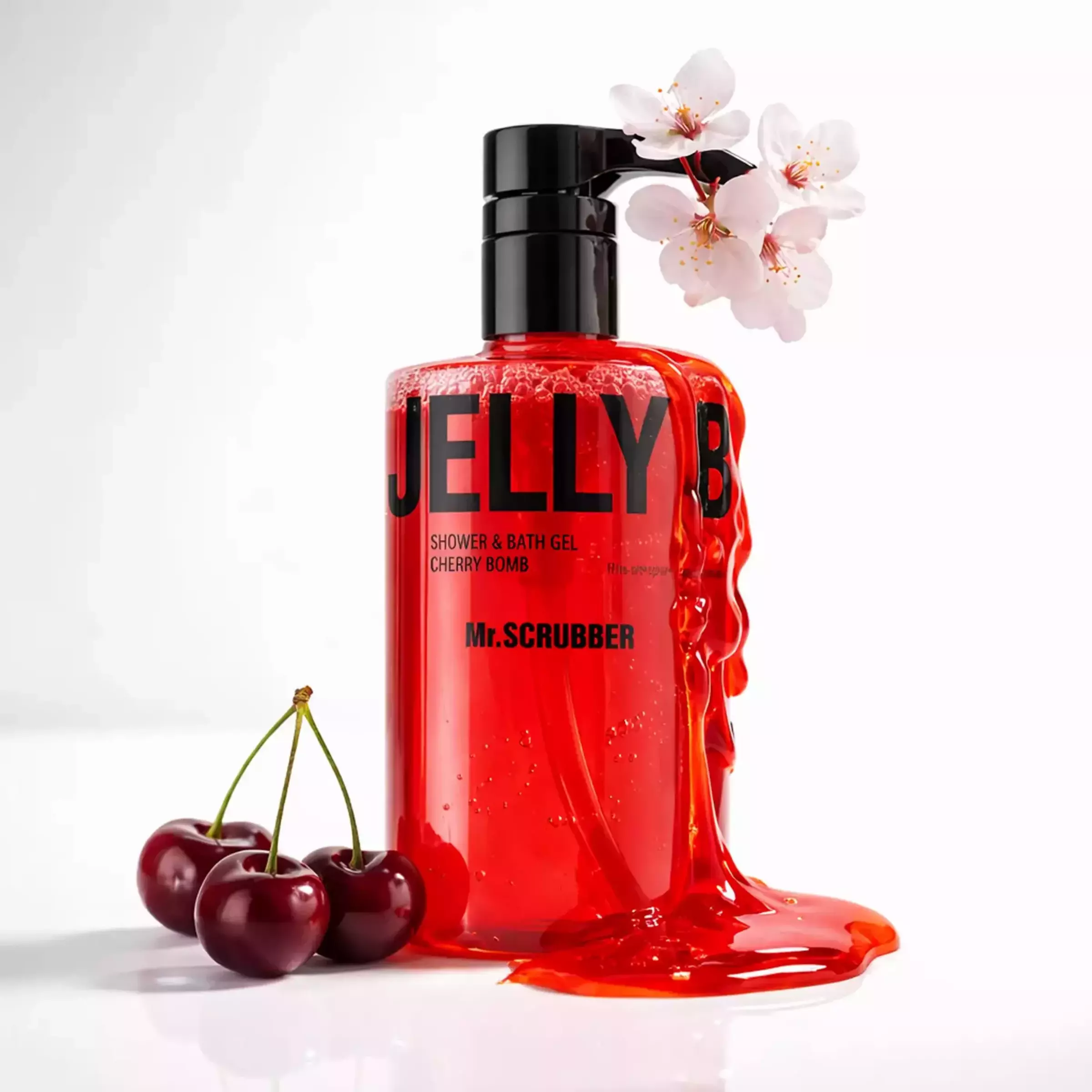 Гель для душу Mr.SCRUBBER Jelly Bubbles Cherry Bomb, 500 ml 