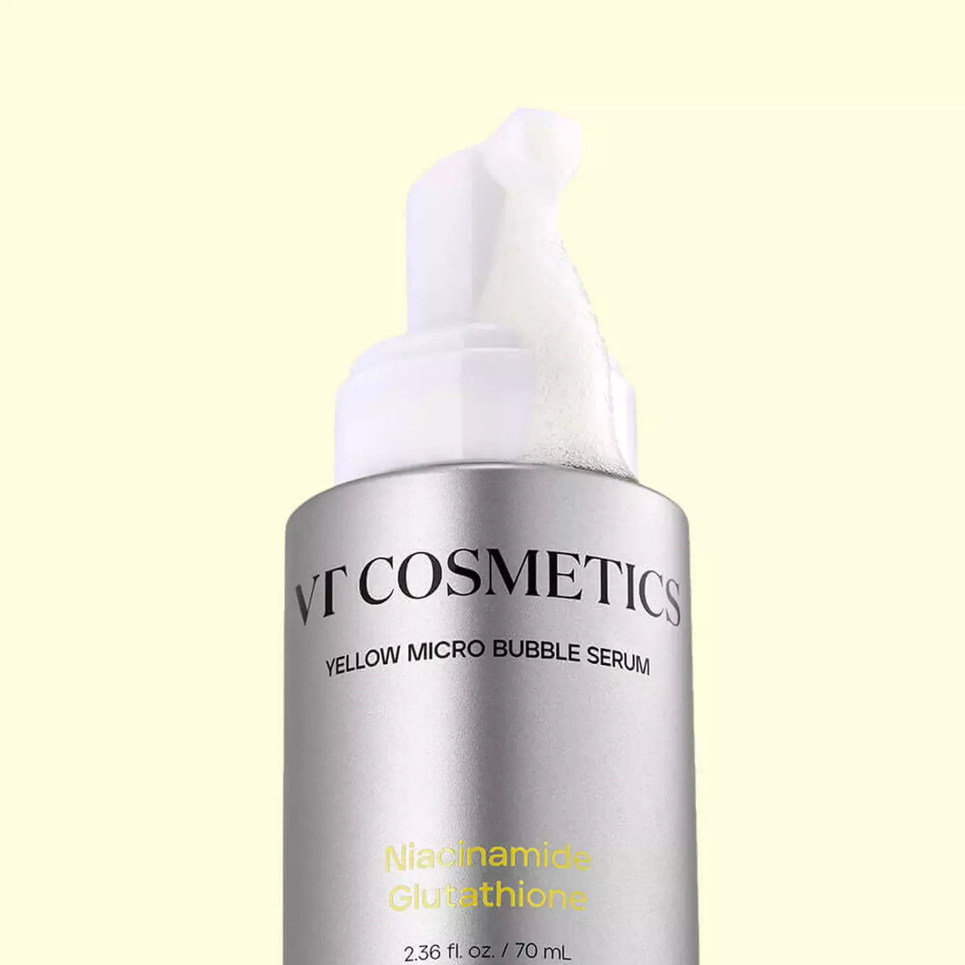 Мікропінна сироватка з ніацинамідом і глутатіоном VT Cosmetics Niacinamide Glutathione Yellow Micro Bubble Serum, 70 ml